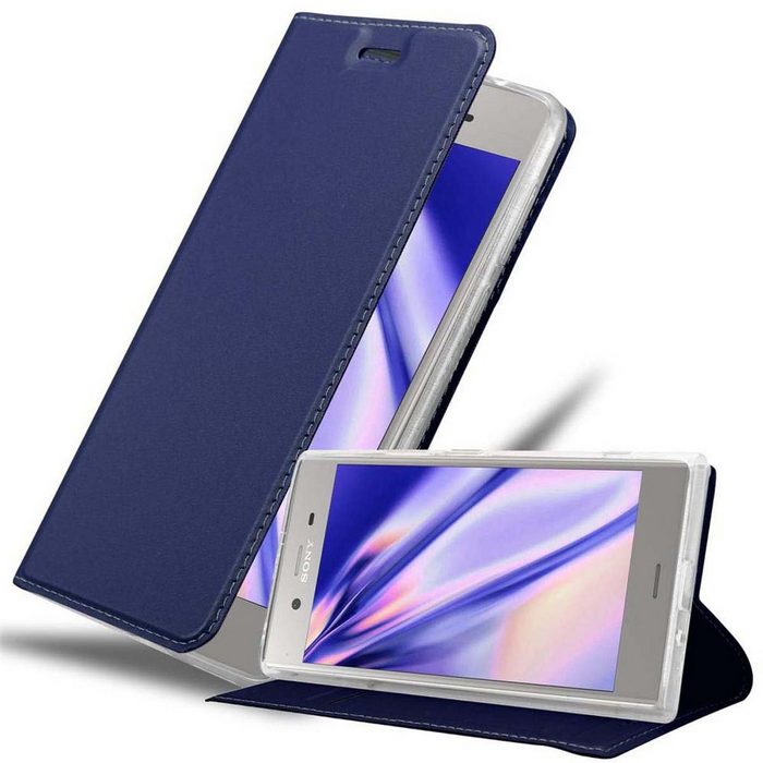 Cadorabo Handyhülle Classy Book Sony Xperia XZ1 Klappbare Handy Schutzhülle - Hülle - mit Standfunktion und Kartenfach