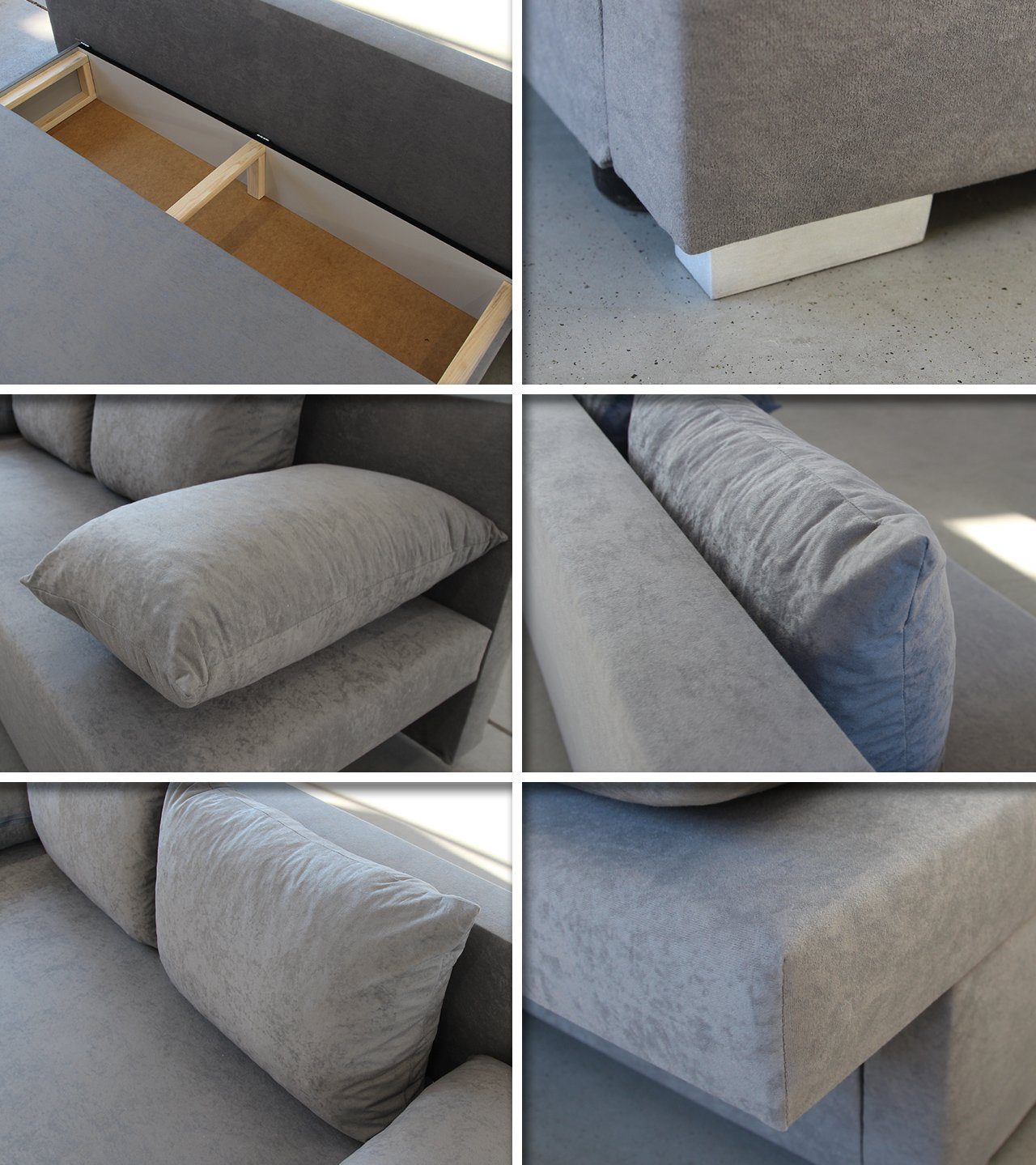 Sofnet Schlafsofa Tina, mit Schlaffunktion Sofagarnitur Bettsofa, Bettkasten, 04 und + Couch, Alova 46