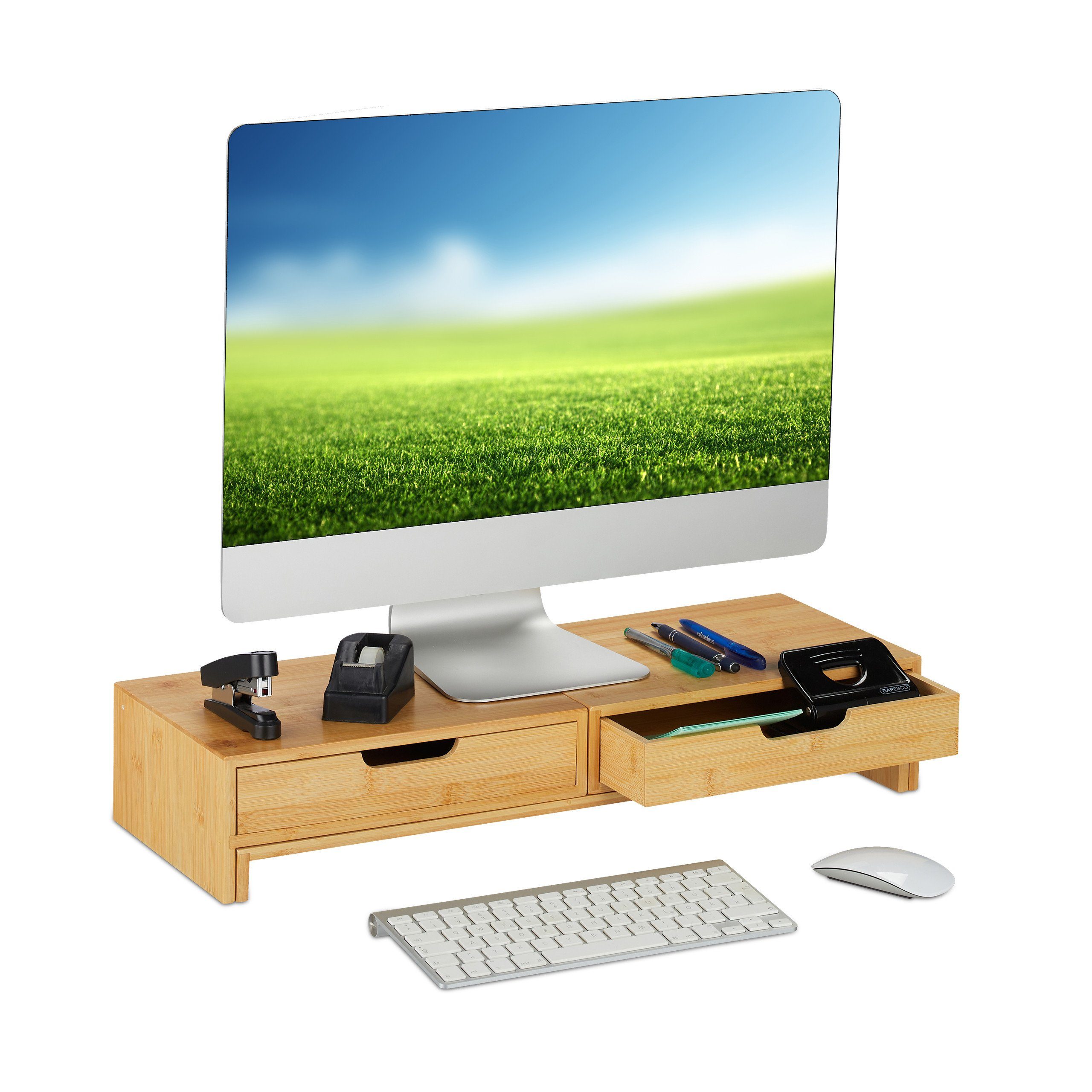 relaxdays Monitorständer für 2 Monitore, (1-tlg)