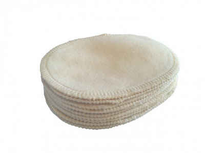 DUKAL BH-Stilleinlagen Stilleinlagen waschbar, 100% Baumwolle (5 Paar), Einlagig, aus hochwertigem Kalmuck-Molton, Made in Germany