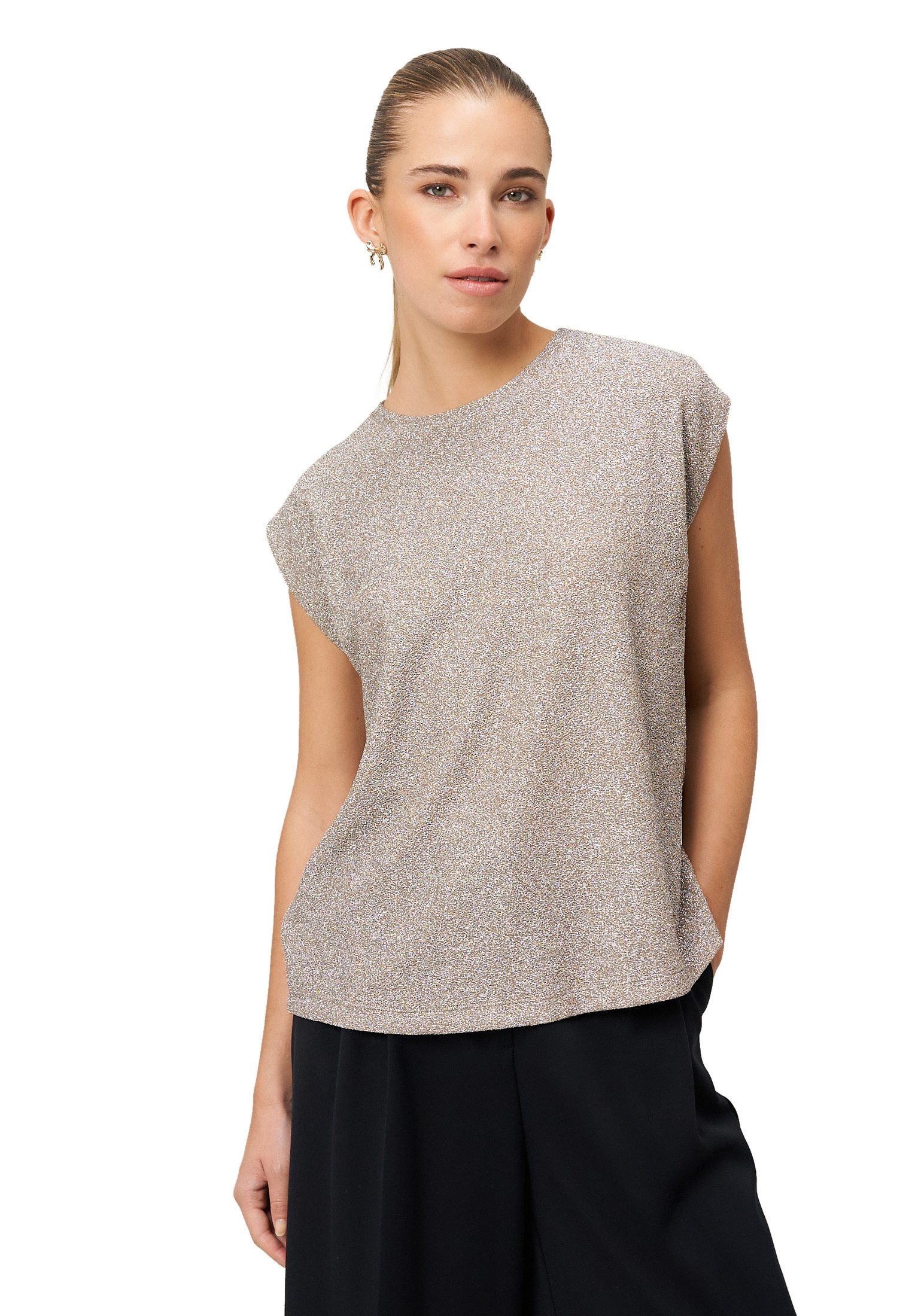 Zero Kurzarmshirt Damen mit Rundhalsausschnitt (1-tlg) Plain/ohne Details