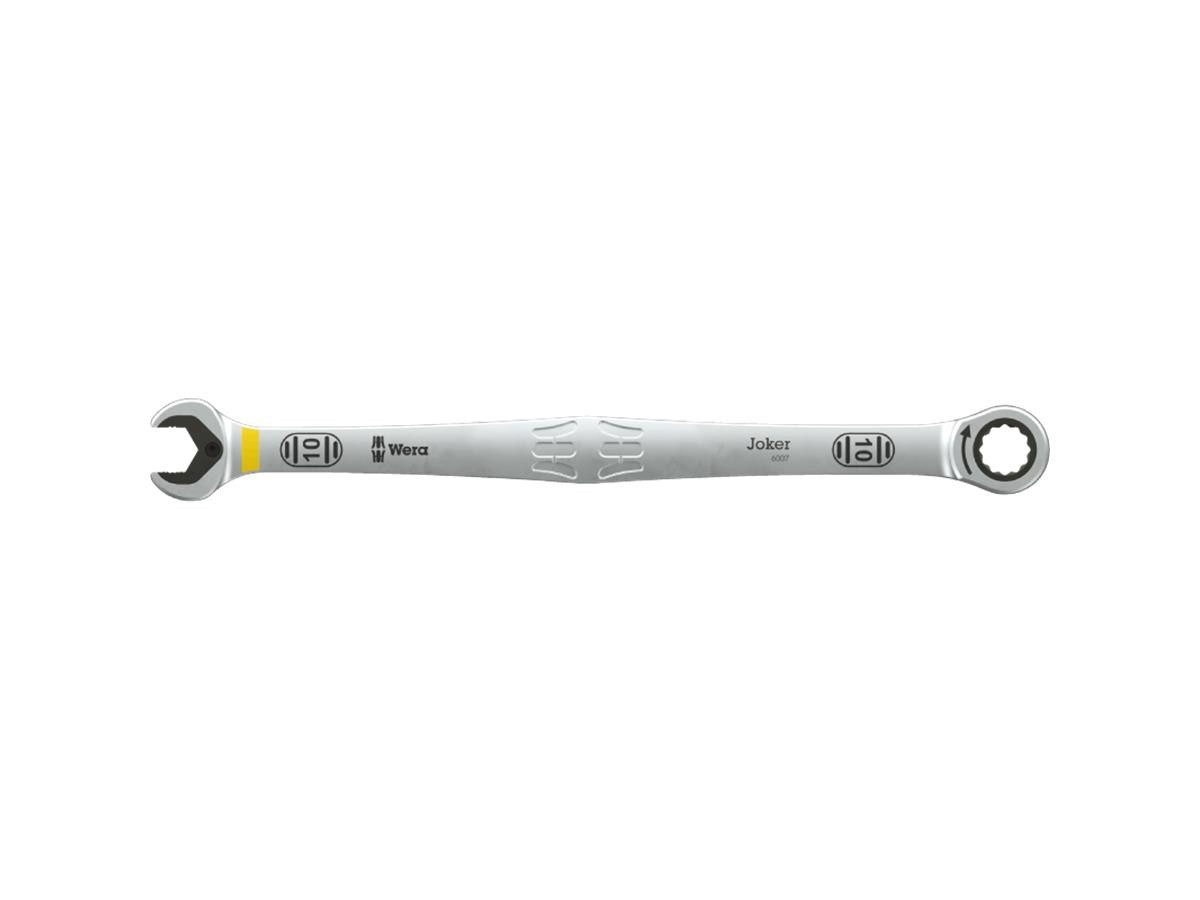 Wera Ratschenringschlüssel Wera 6007 Joker, 10 x 209 mm, 30° Rückschwenkwinkel, Farbkennzeichnung nach Größen