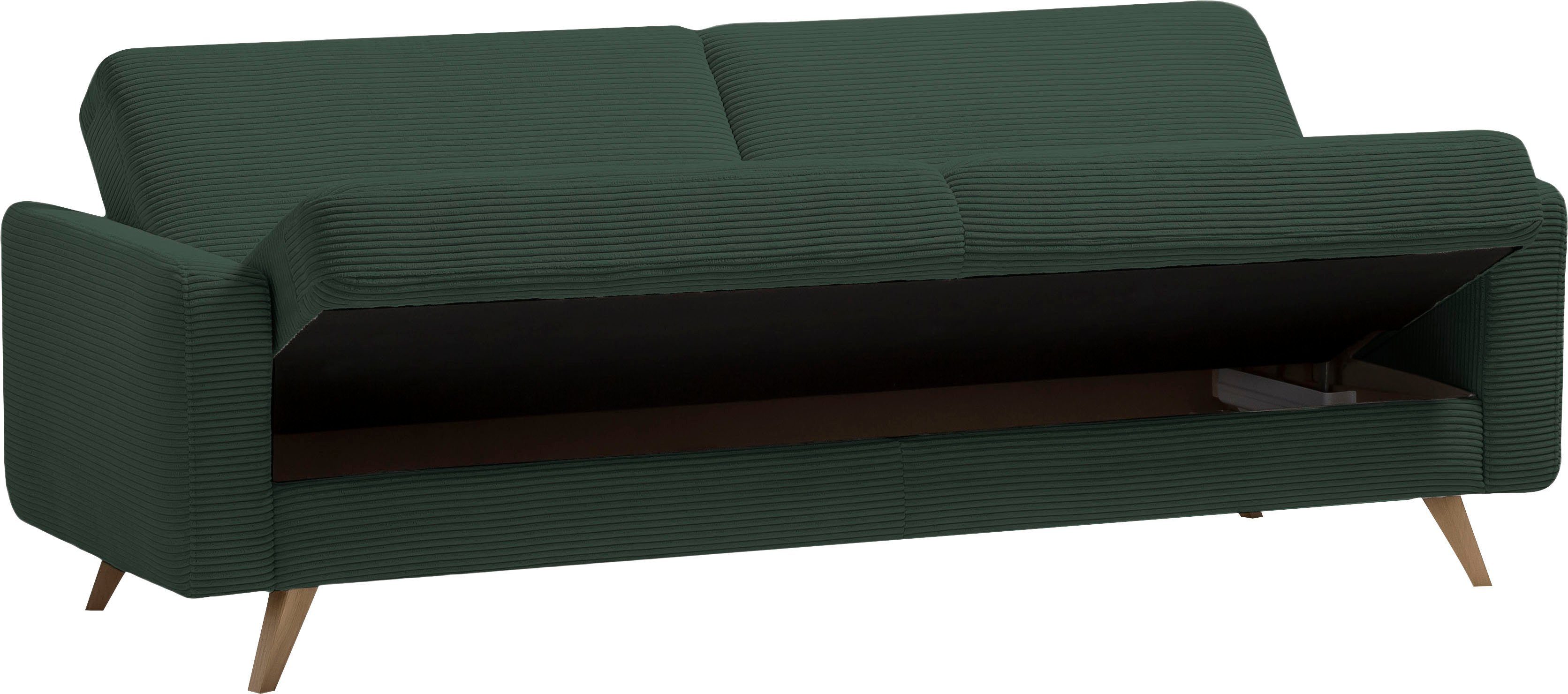 fashion und - Inklusive Bettfunktion exxpo pine Samso, sofa Bettkasten 3-Sitzer