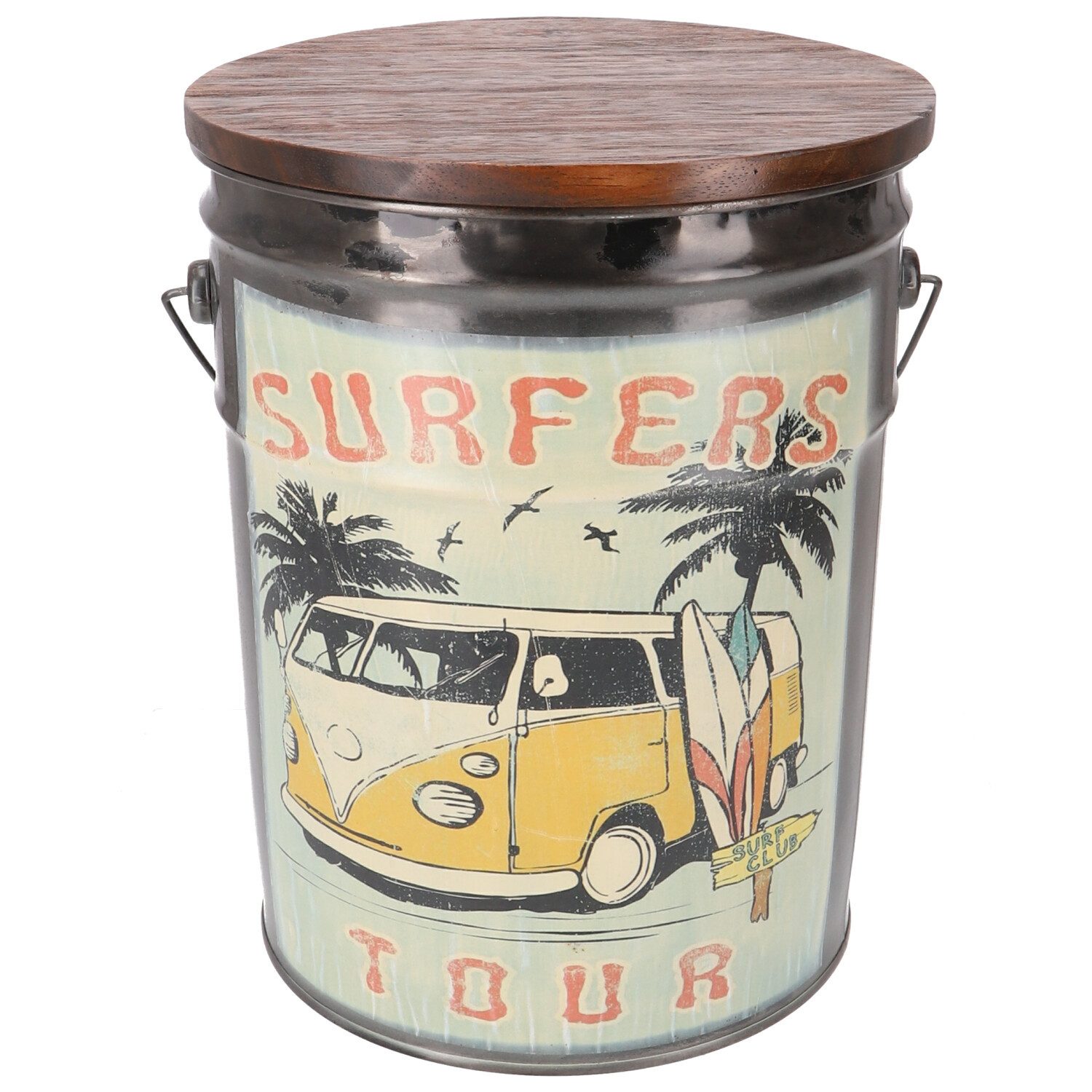 Guru-Shop Stuhl Hocker Eimer Sitzschemel mit Holzdeckel,..