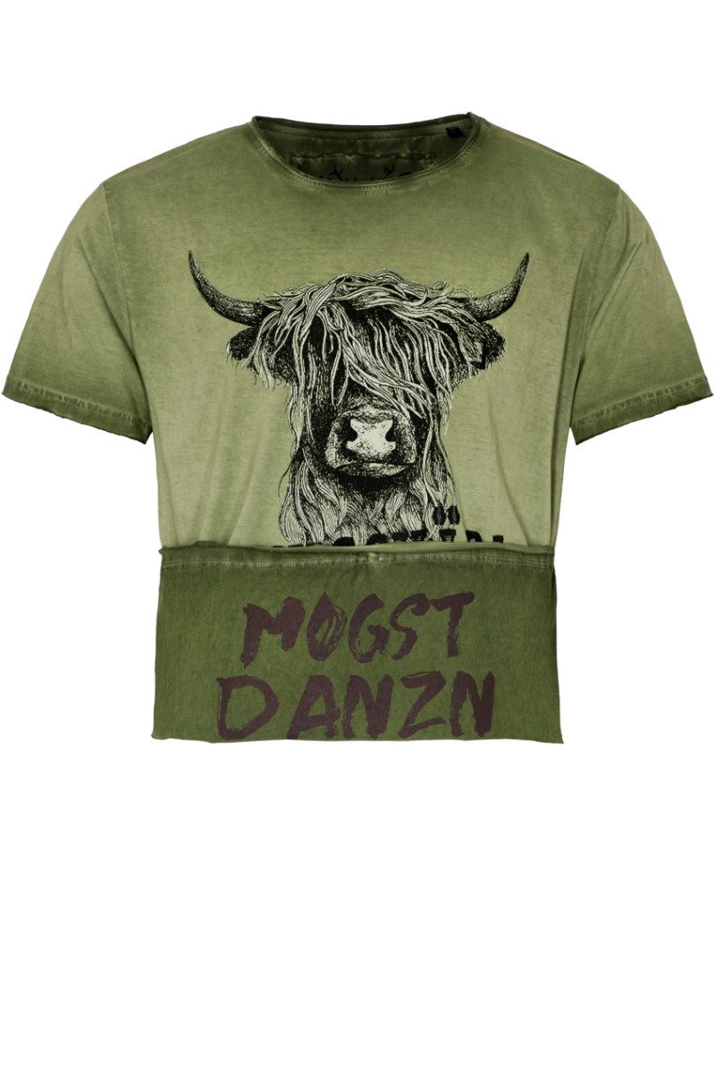 Hangowear Trachtenshirt Trachtenshirt Herren - QANI MEN - oliv günstig online kaufen