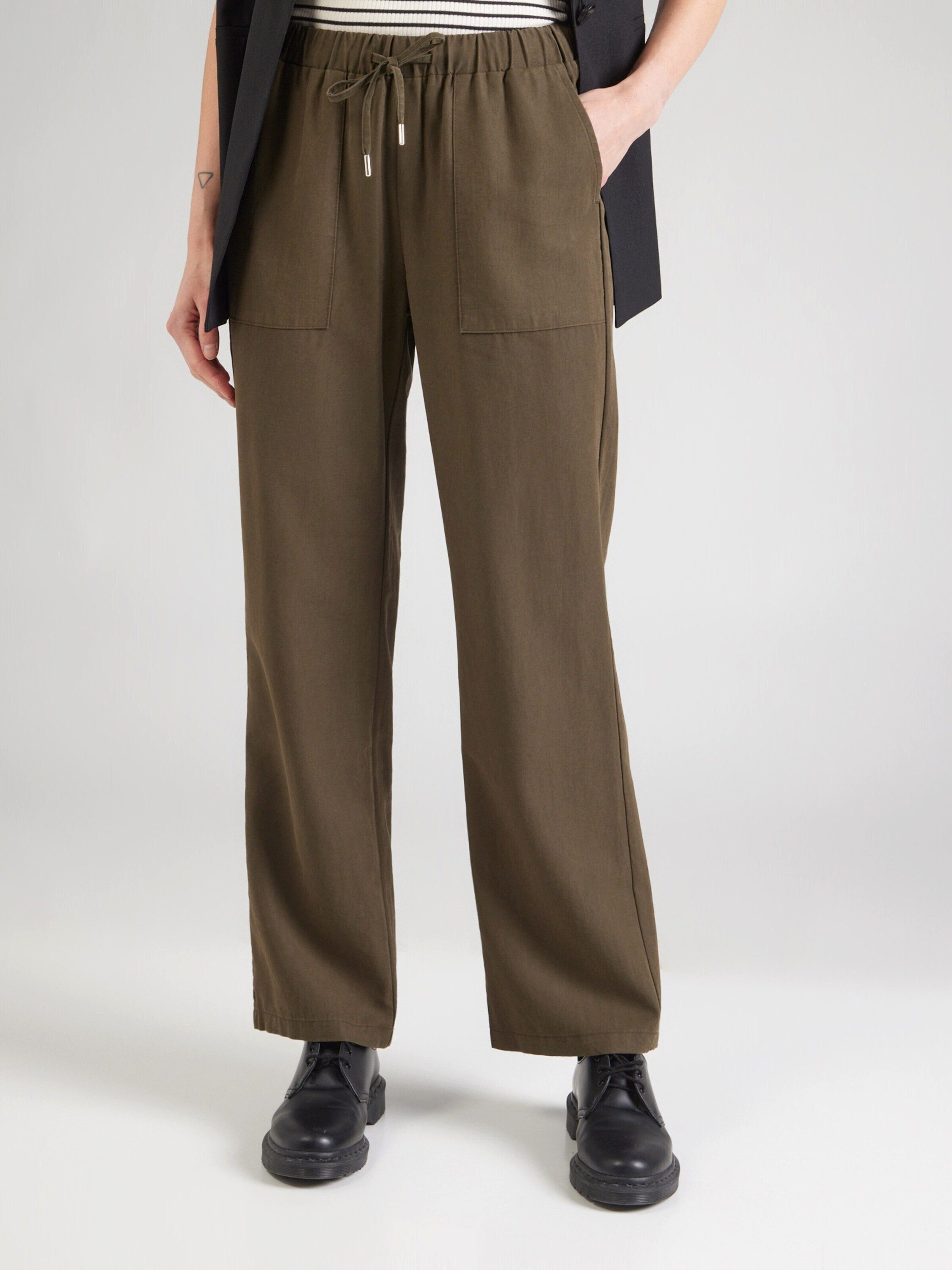 Monari Stoffhose (1-tlg) Drapiert/gerafft