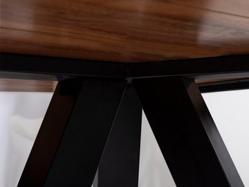 Moebel-Eins Esstisch, ZANTA Esstisch, Platte: 2.5 cm, Material Massivholz, Akazienholz