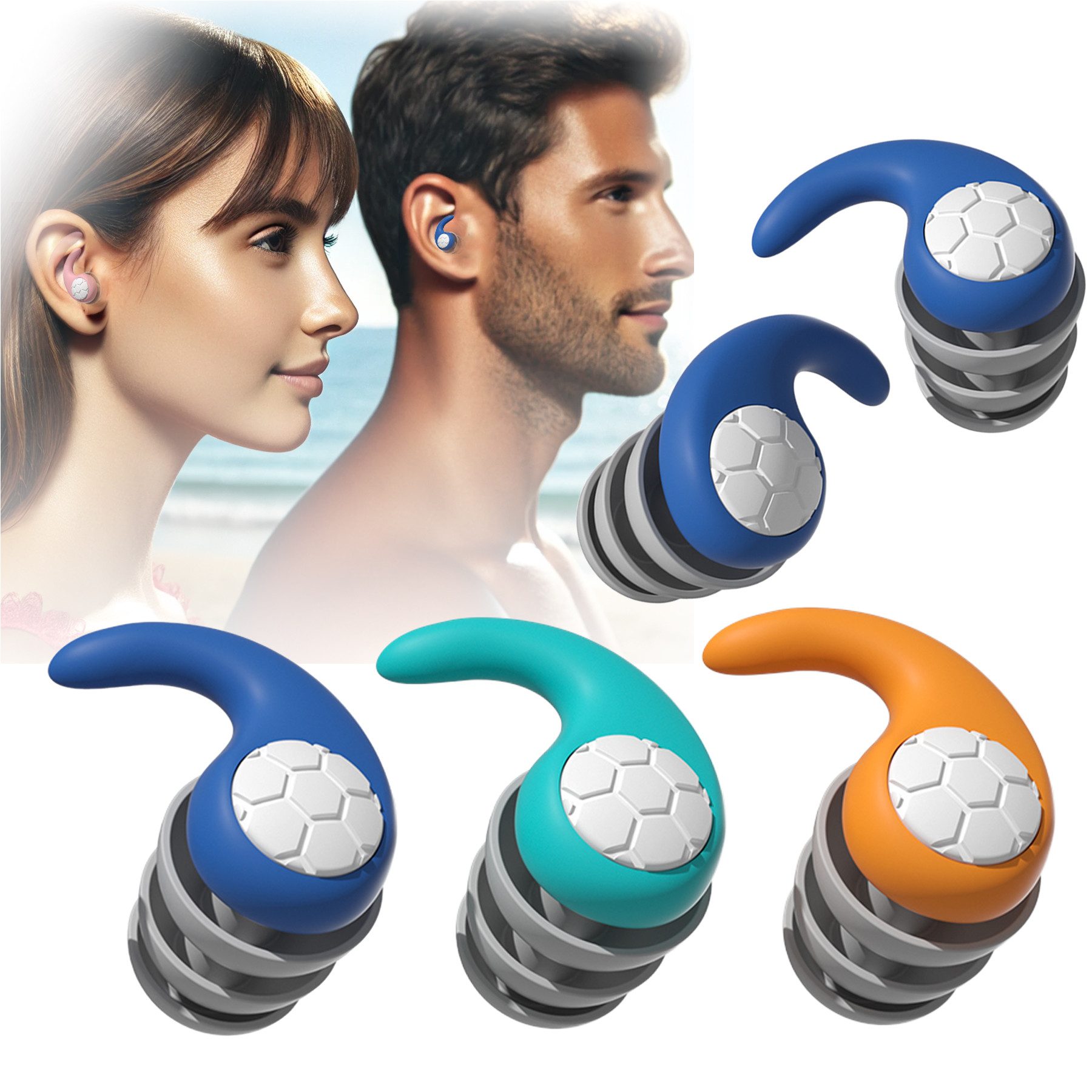 Mutig Защита органов слухаstöpsel Ohrstöpsel Zum Schlafen,Weich 3D Shape Schlaf Ohrenstöpsel,Ohrstöpsel, für Beisammensein, Arbeit,Kindererziehung & Geräuschempfindlichkeit(L)