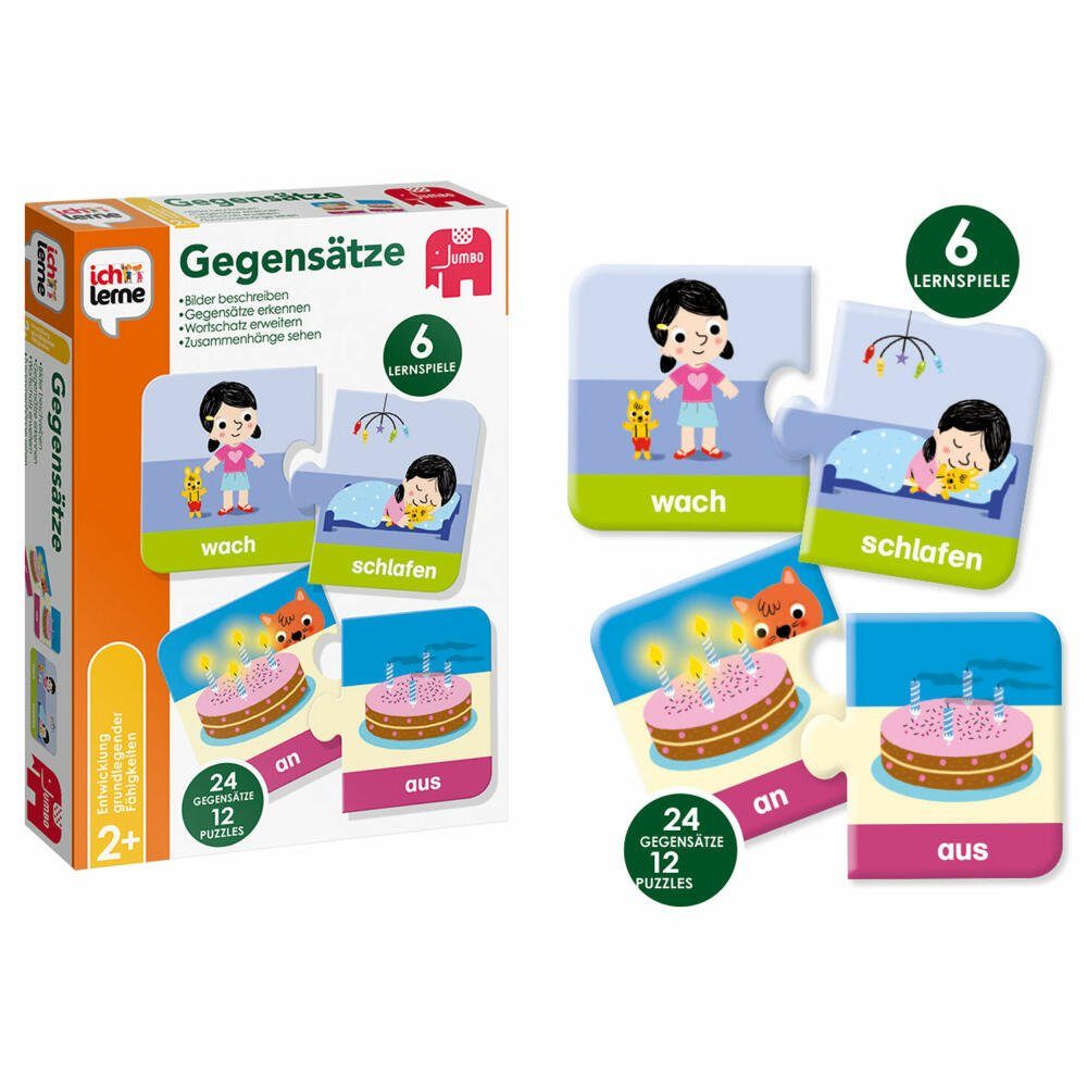 Jumbo Spiele Lernspielzeug ich lerne Gegensätze