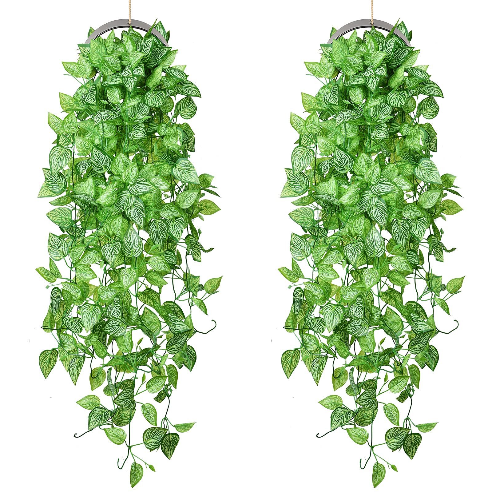 Kunstranke UV-beständige künstliche Kletterpflanze, künstliche Efeuranke, C günstig online kaufen