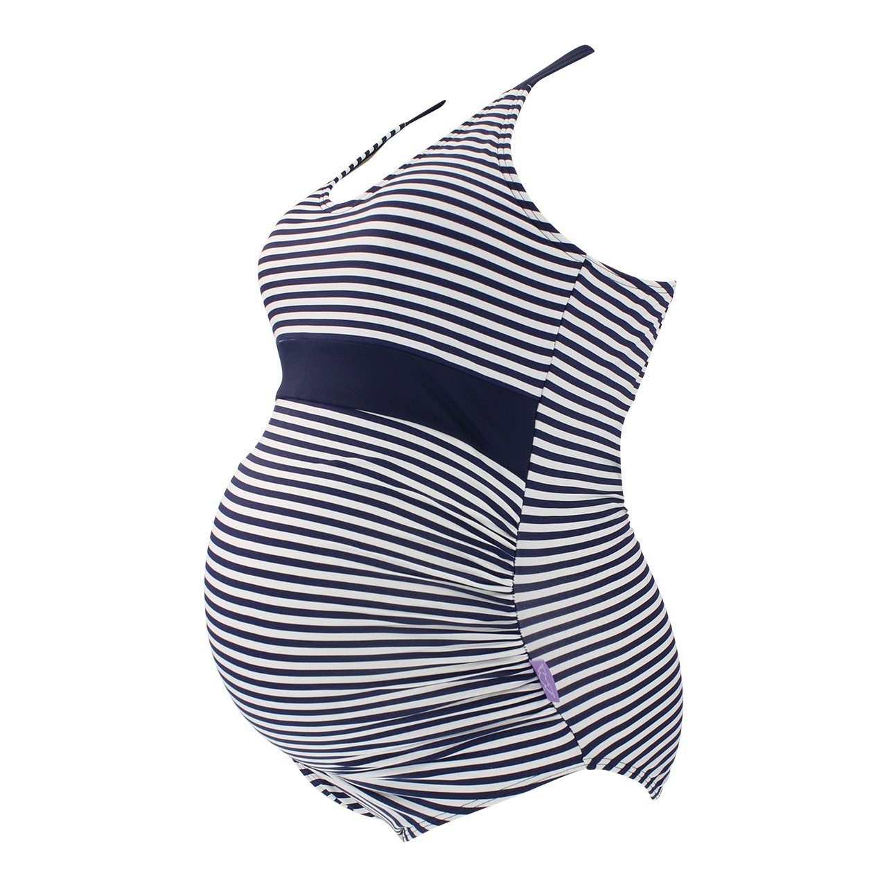 petit amour Umstandsbadeanzug ANYA_blau Badeanzug schwanger Umstandsbademode maternity swimwear Design made in Hamburg = Stylisher, bequemer & mitwachsender Badeanzug