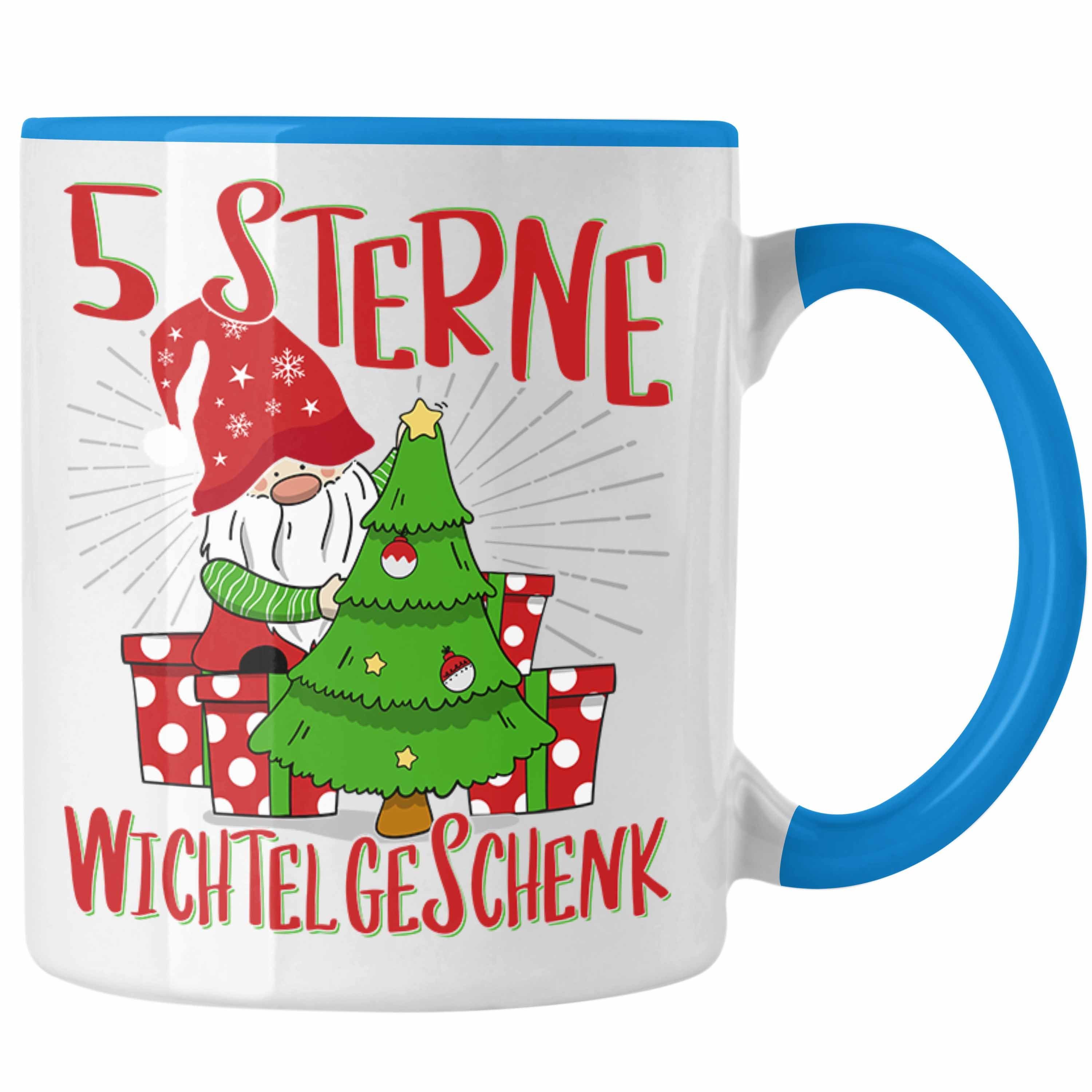 Trendation Tasse Schrott-Wichtelgeschenk Frauen Weihnach Blau für Geschenk Kollegen Wichteln