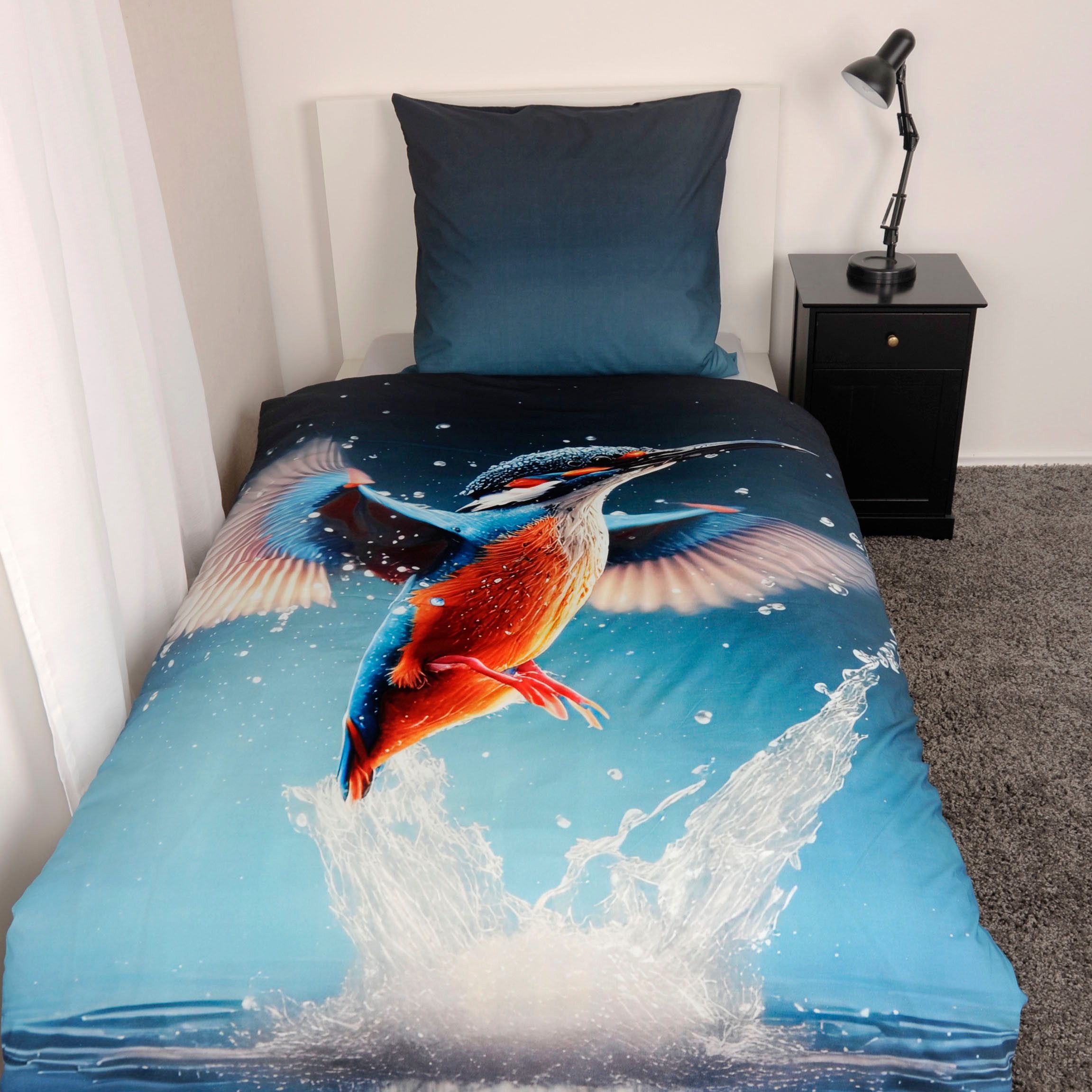 Herding Young Collection Bettwäsche YC Eisvogel, Renforcé, 2 teilig, mit to günstig online kaufen