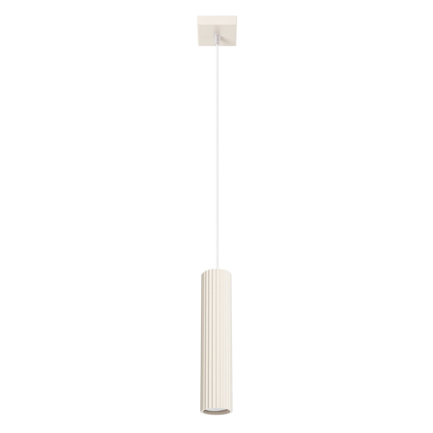 SOLLUX lighting Hängeleuchte Pendelleuchte Karbon 1 Beige, Nicht enthalten