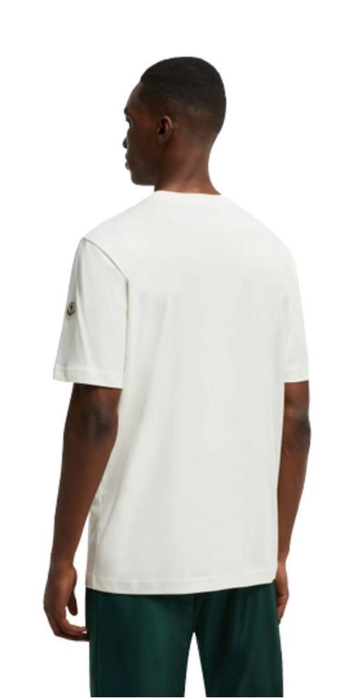MONCLER Print-Shirt Moncler White Embroidered Varsity günstig online kaufen