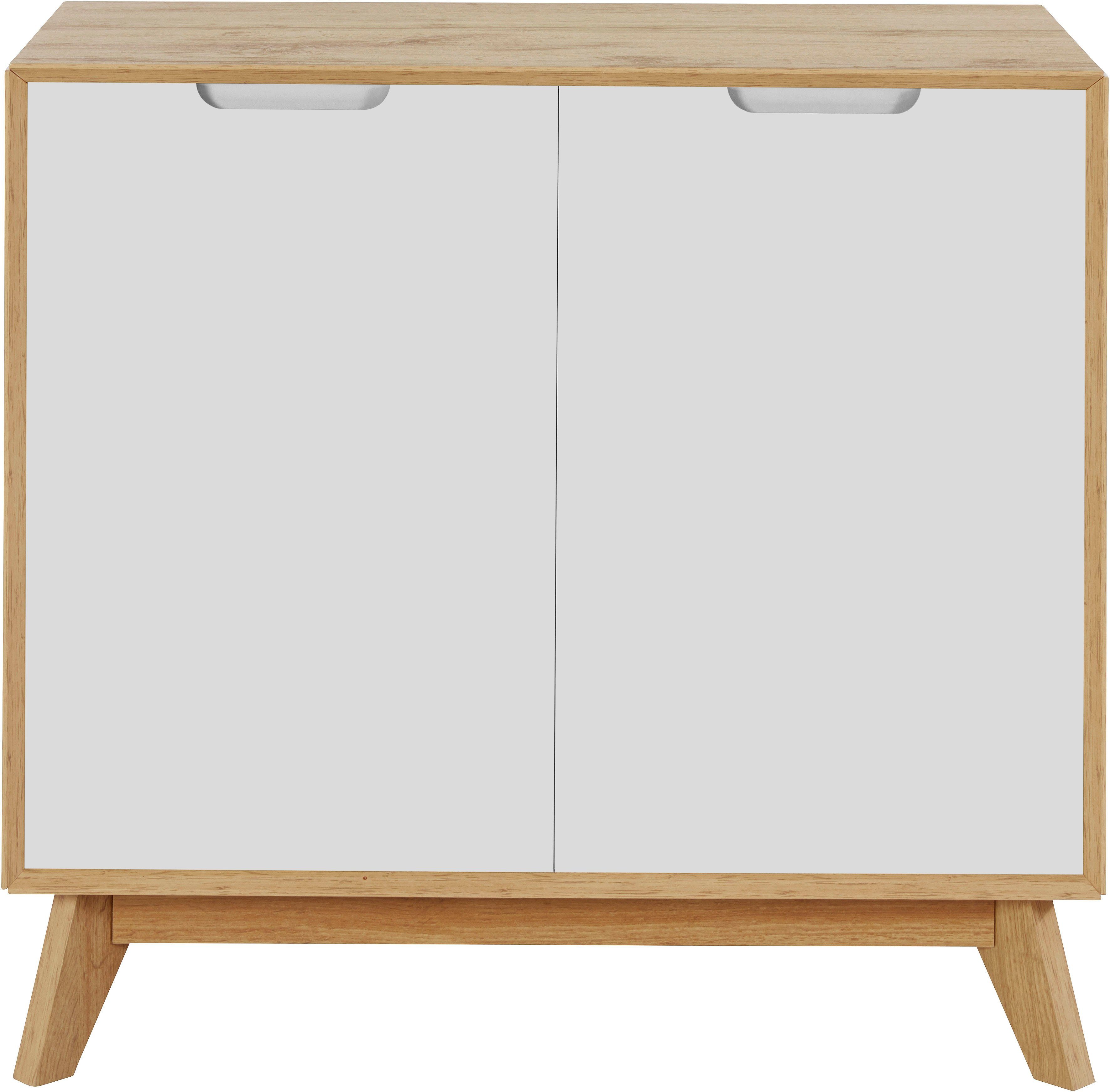 OTTO home Sideboard Pandrup, Kommode mit 2 Türen und 2 verstellbare Einlegeböden, B:80 cm, H:75 cm