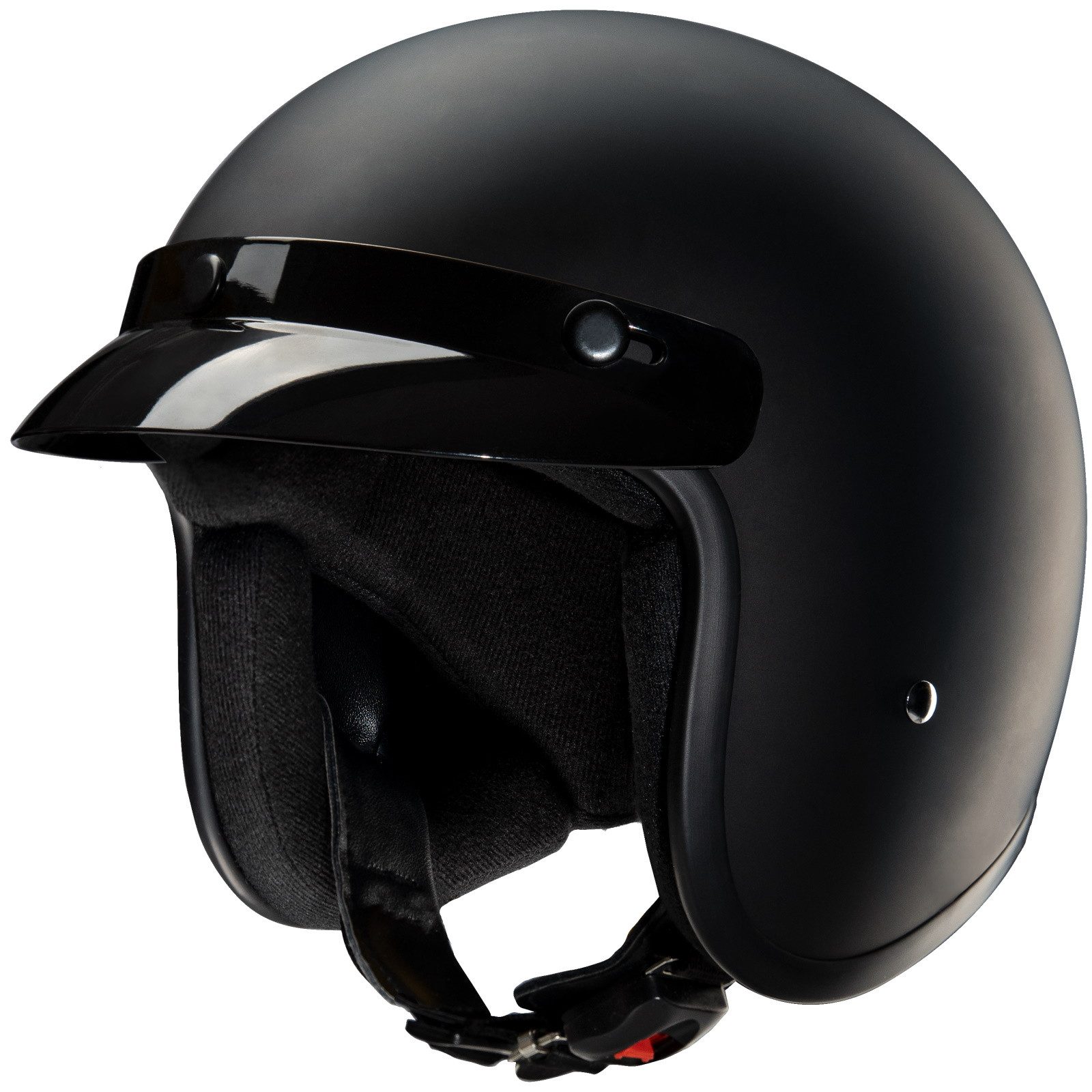 Kochmann Boots Motorradhelm Kochmann RB-674 Jethelm Matt-Schwarz (1er Set), jethelm für motorrad – Bild 2 von 2