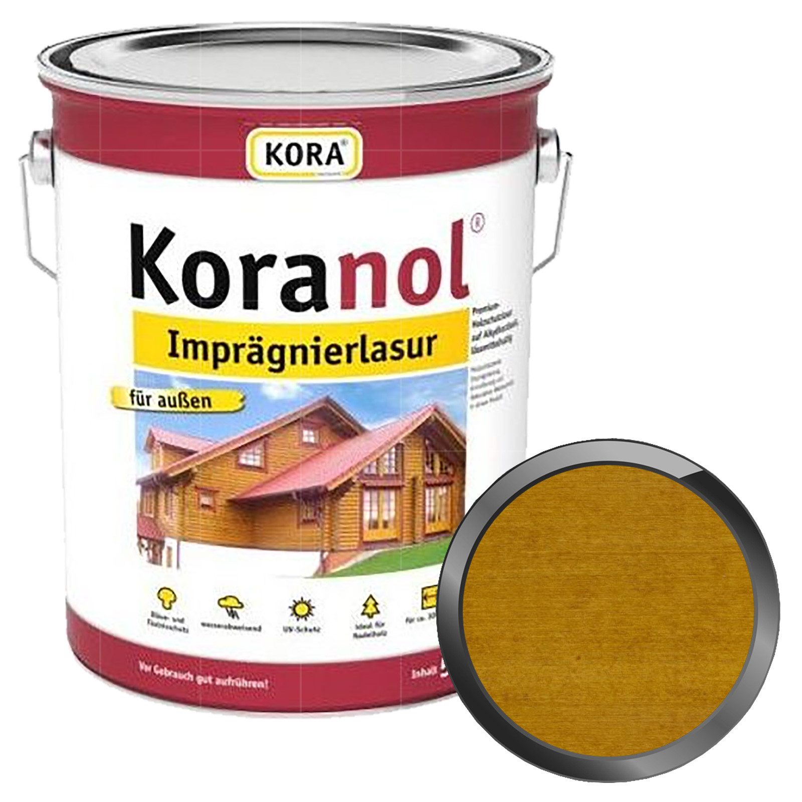 KORA Holzgrundierung Koranol Imprägnierlasur - 5 Ltr