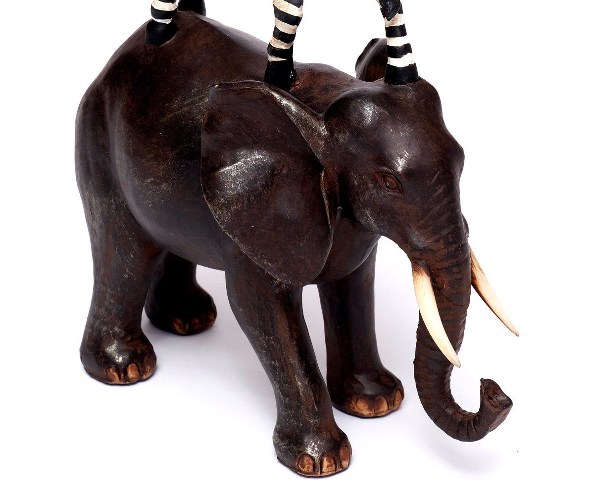 Skulptur Zebra Figur Afrika Dekofigur Elefant Tierfigur Safari Brillibrum Afrikafigur Löwe