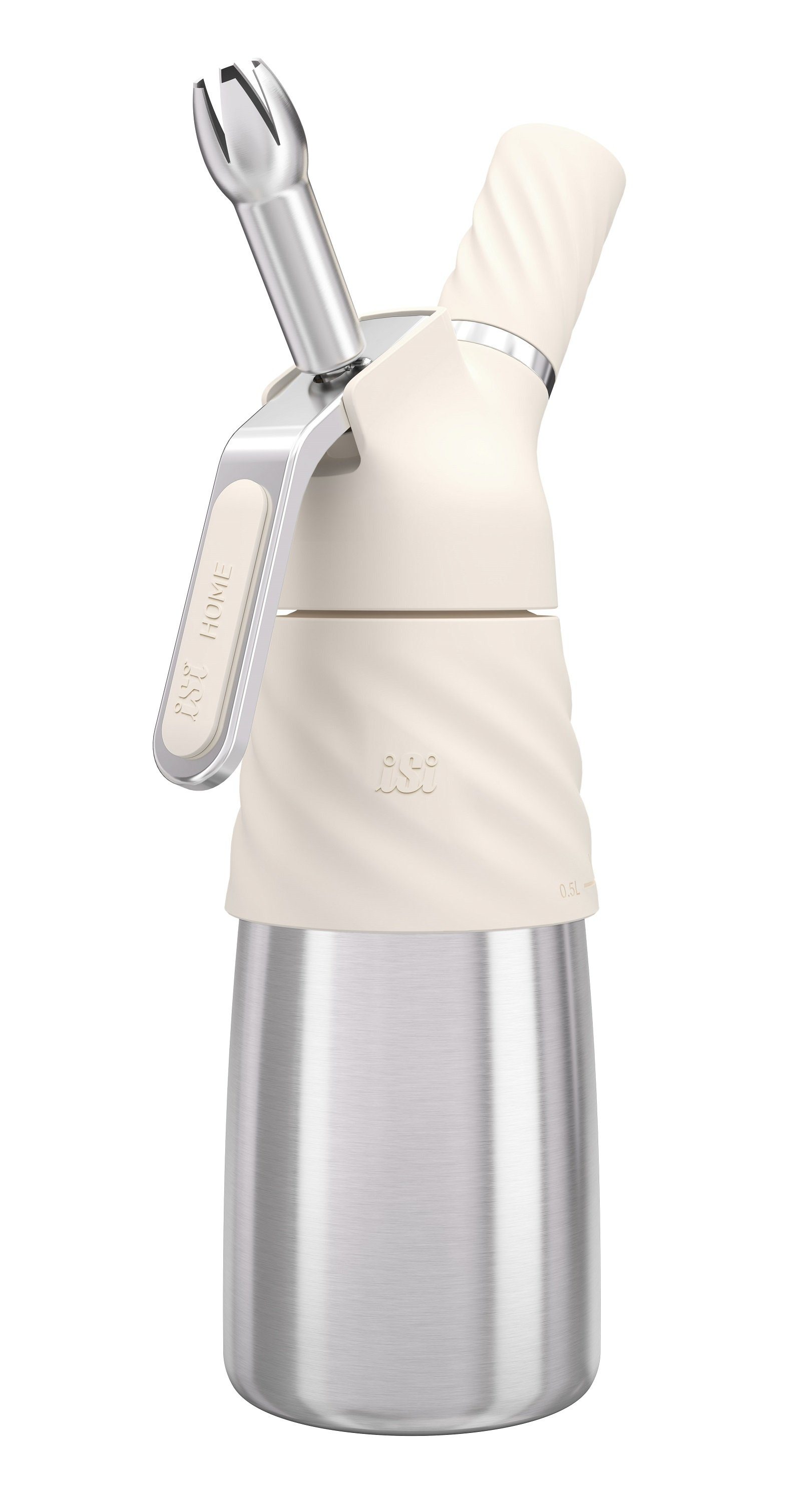 iSi Sahnesyphon iSi Sahnespender Creative Whip Premium Edelstahl 500ml Farbe: weiß, Edelstahl