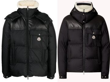 MONCLER Winterjacke MONCLER Braye Down-Jacket Hooded Coat Mantel Daunen-Jacke Sheaerling B