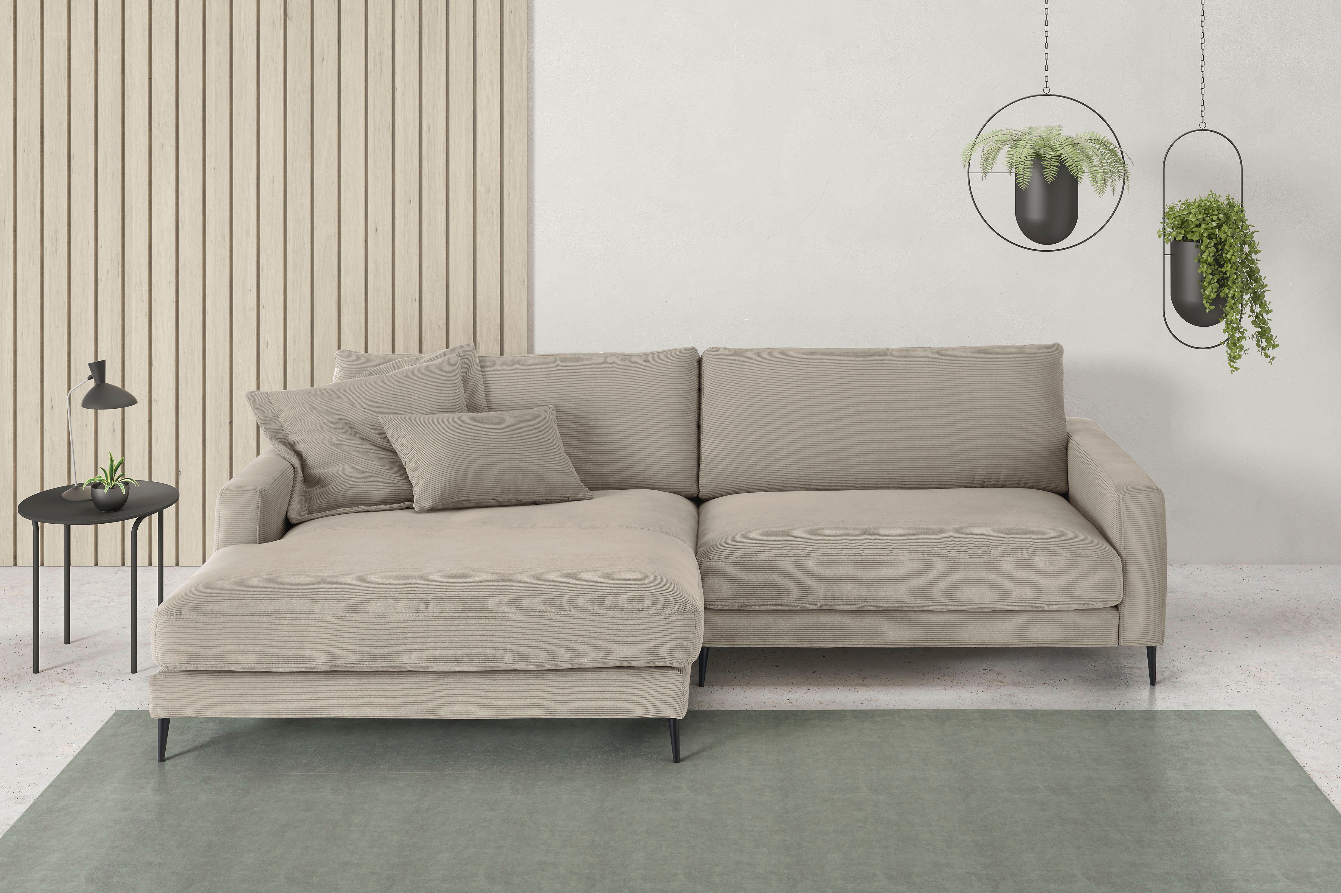 INOSIGN Ecksofa Downtown, B/T/H: 272/190/84 cm günstig online kaufen
