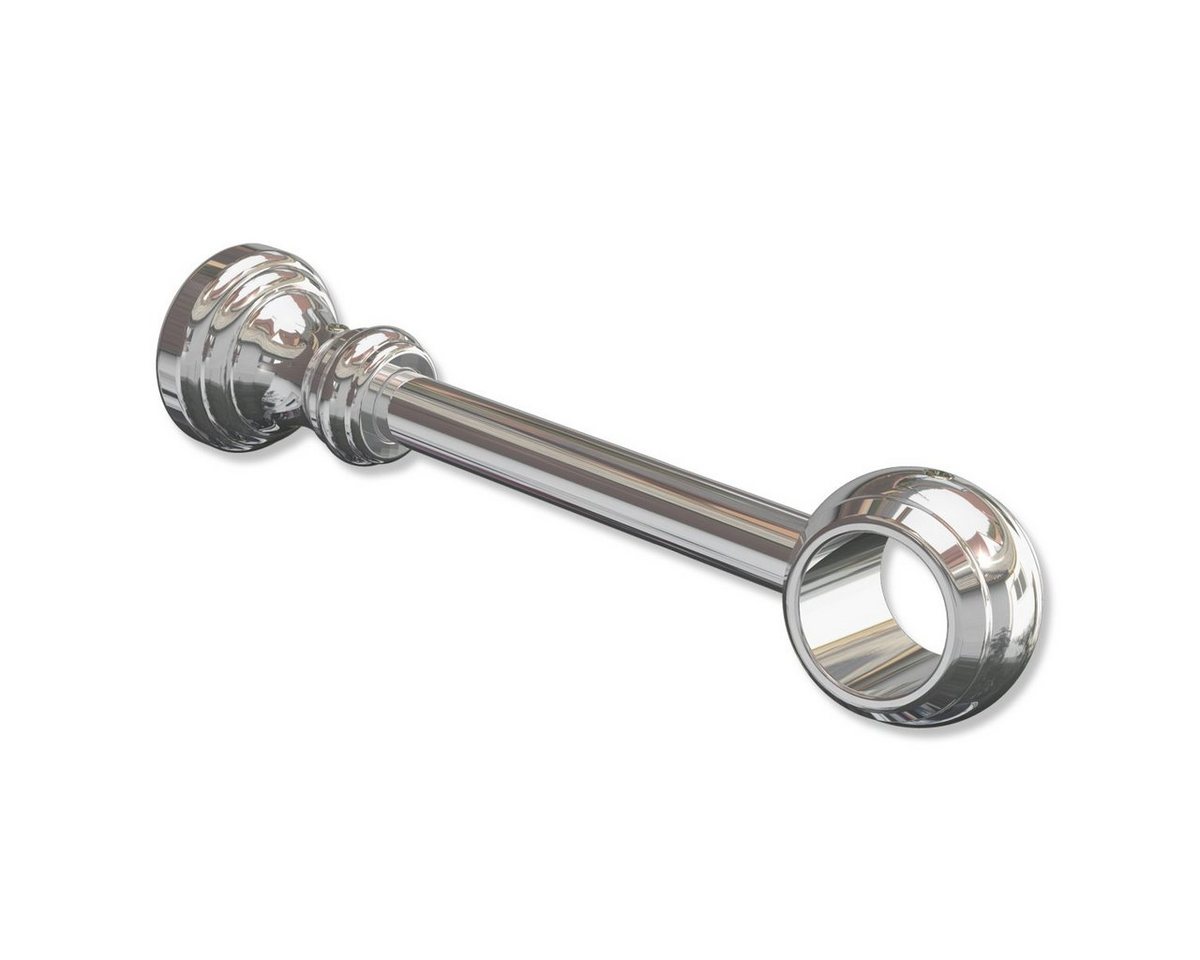 INTERDECO Gardinenstangenhalter Classic 1-läufig, für 28 mm Ø Gardinenstangen, (1 Stück, Chrom-farbig), kürzbar