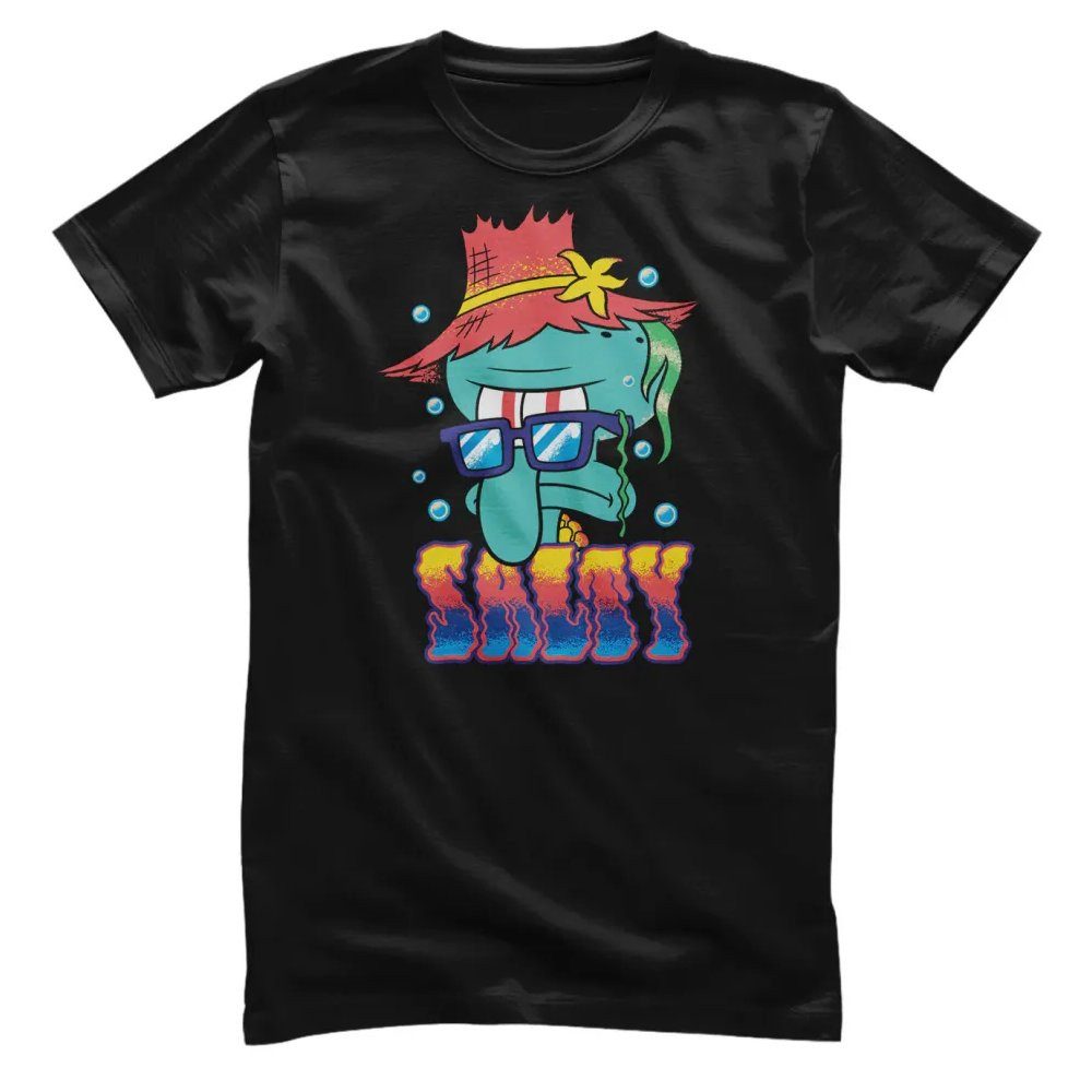 Spongebob Schwammkopf T-Shirt Salty Squidward T-Shirt