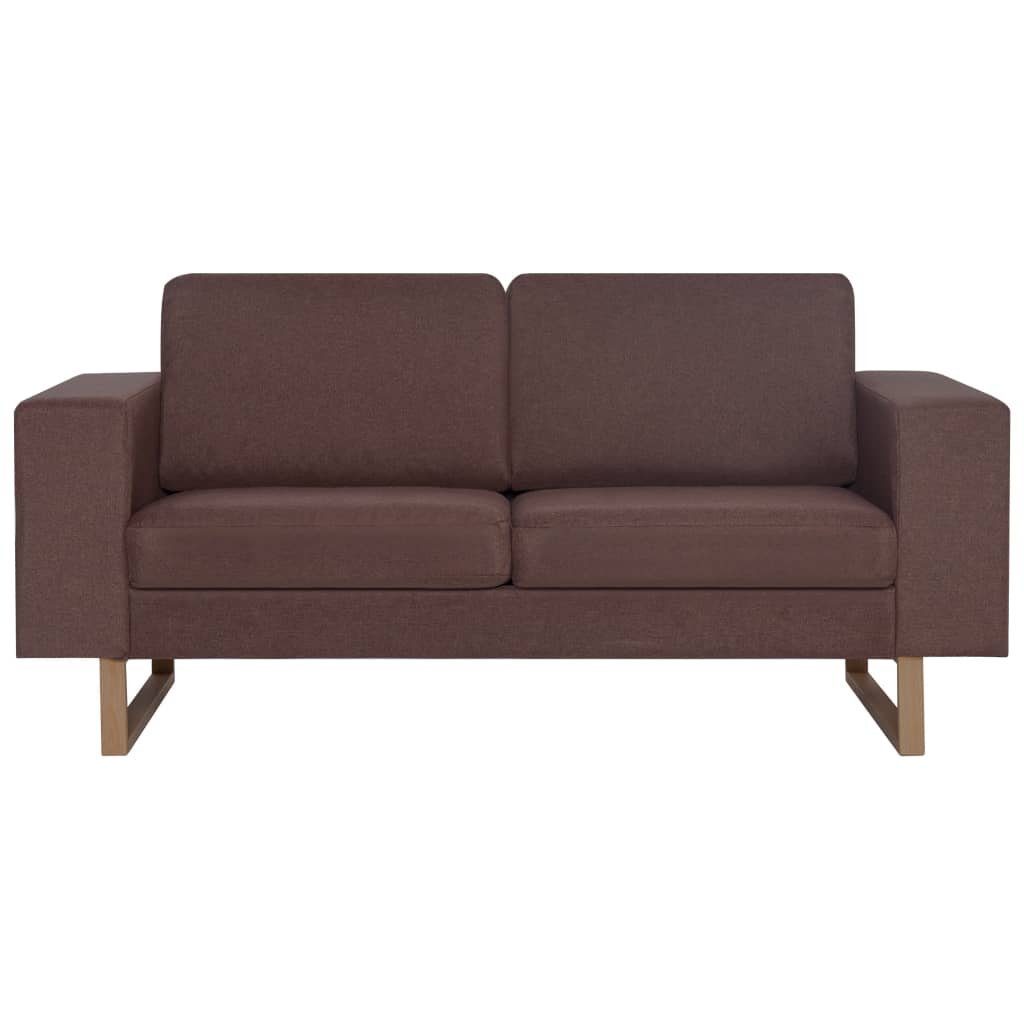 2-Sitzer Stoff 2-Sitzer-Sofa Braun furnicato