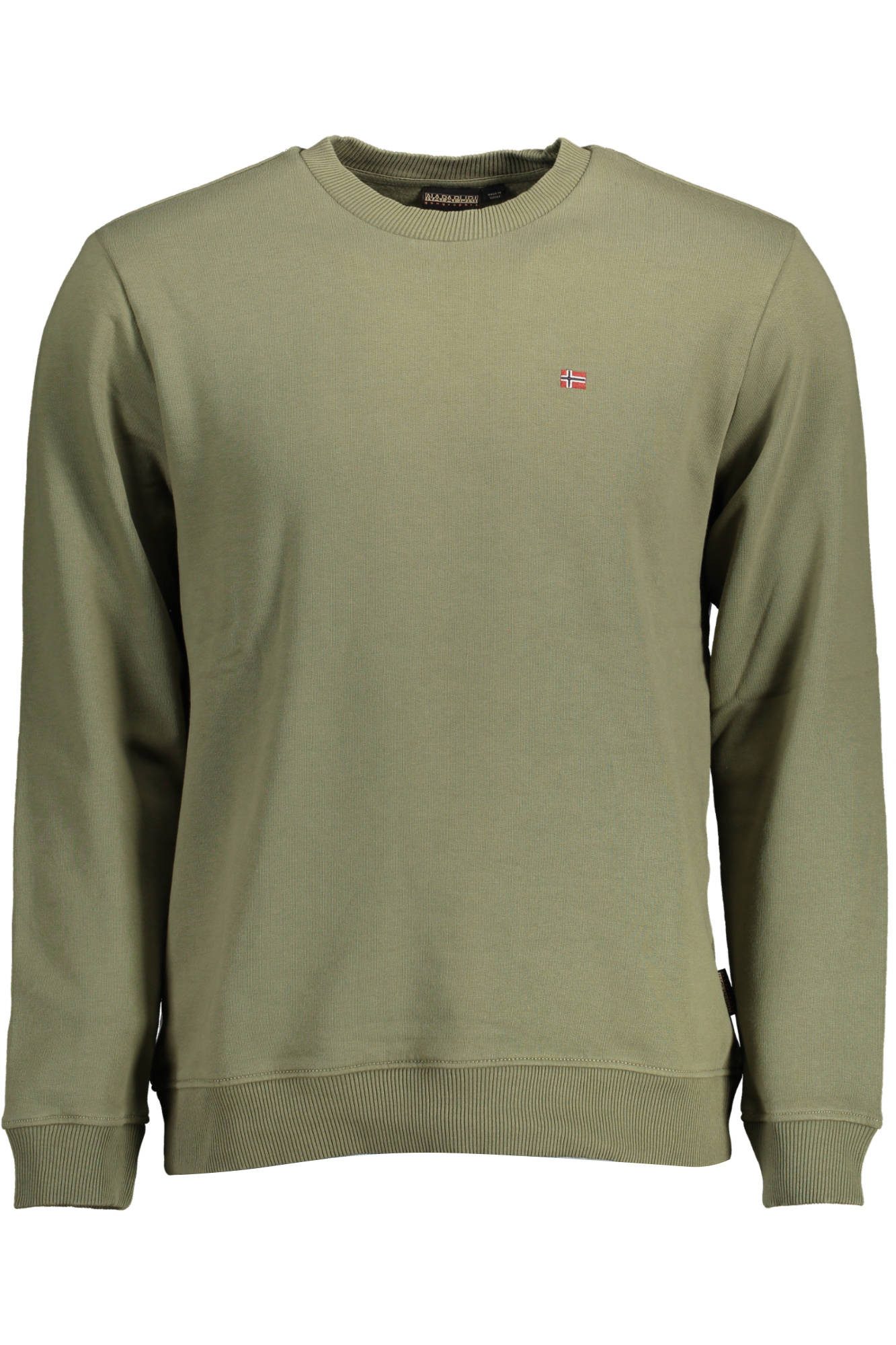 Napapijri Sweatshirt Grünes Herren-Sweatshirt ohne Reißverschluss aus