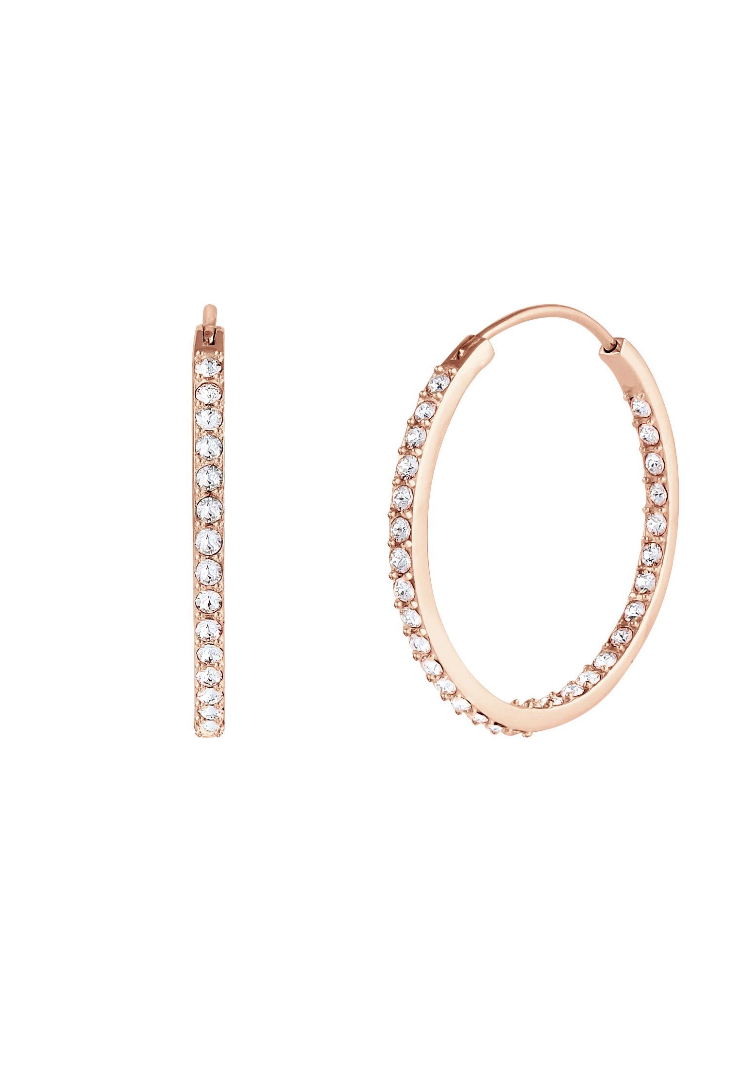 Elli Paar Creolen Creolen mit Kristallen von Swarovski® 925 Silber günstig online kaufen