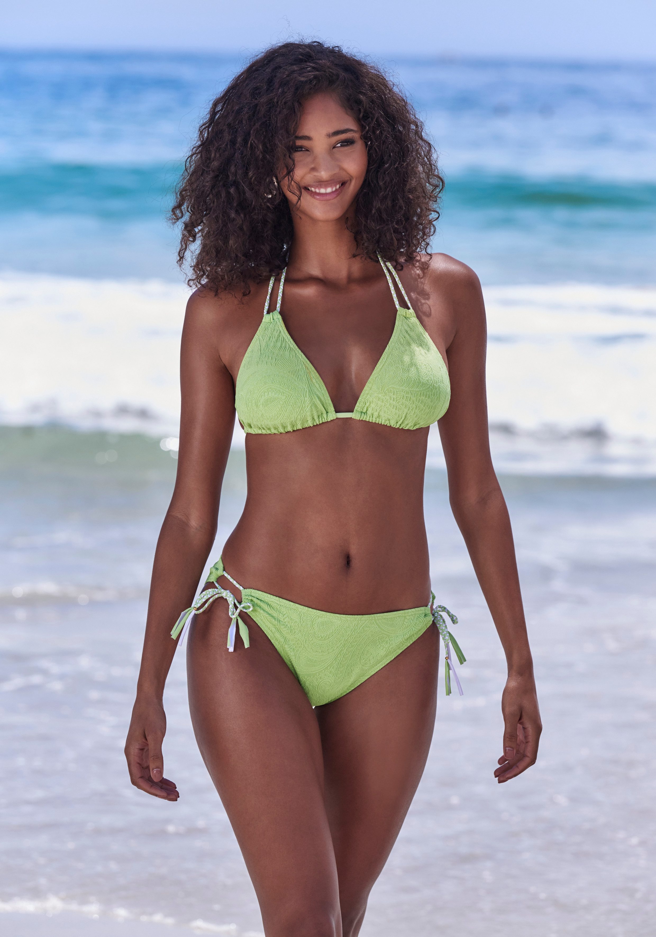 s.Oliver Triangel-Bikini-Top Ada, in gemusterter Strukturware