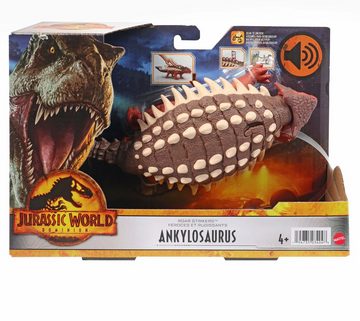 Mattel® Spielfigur Jurassic World, Roar Strikers Ankylosaurus, mit Soundeffekten