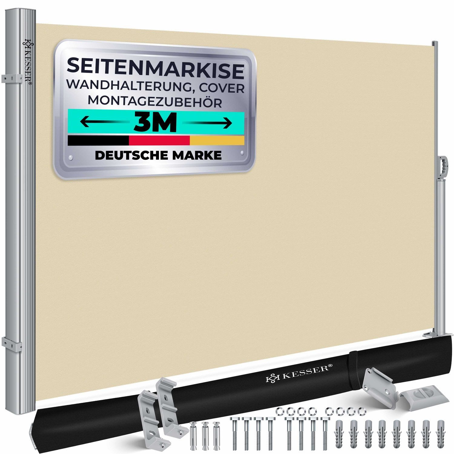 KESSER Seitenmarkise Alu-Seitenmarkise Ausziehbar & Blickdicht günstig online kaufen