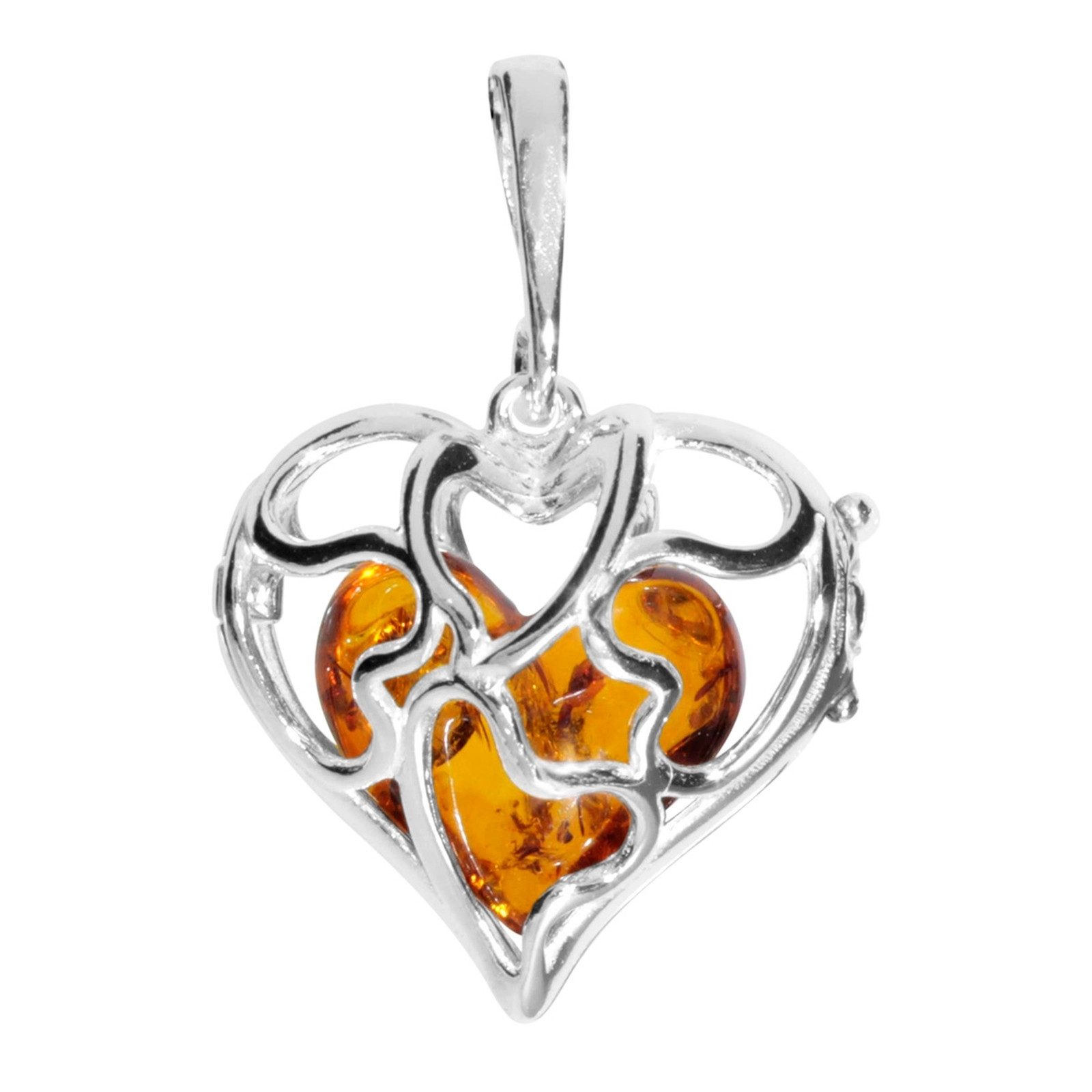 OSTSEE-SCHMUCK Kettenanhänger Ostsee-Schmuck Anhänger Herz im Herz Anhänger günstig online kaufen