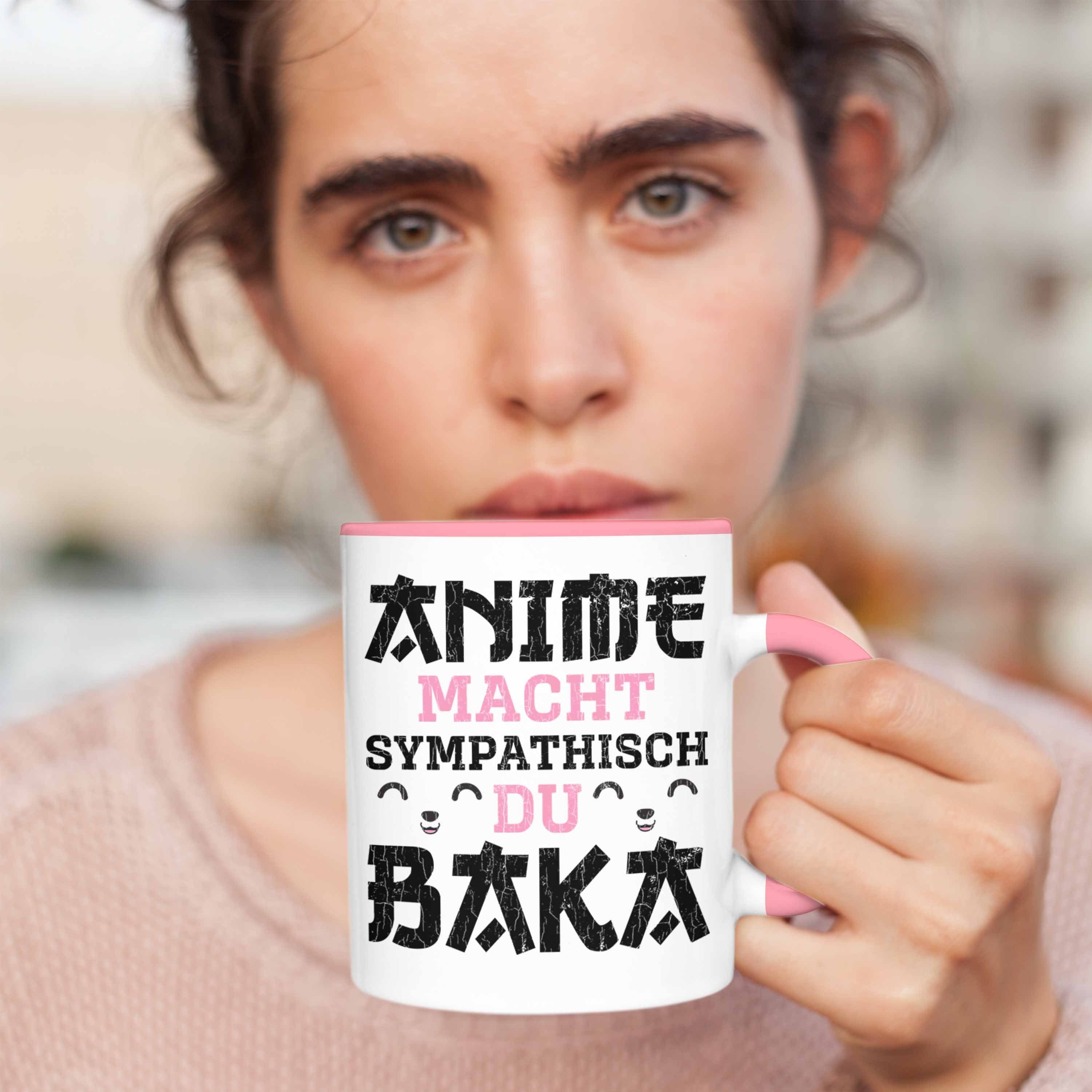 Spruch Tasse - Geschenke Trendation Geschenk Rosa Anime Anme Sympathisch Trendation Fan Kaffeetasse Tasse Deko