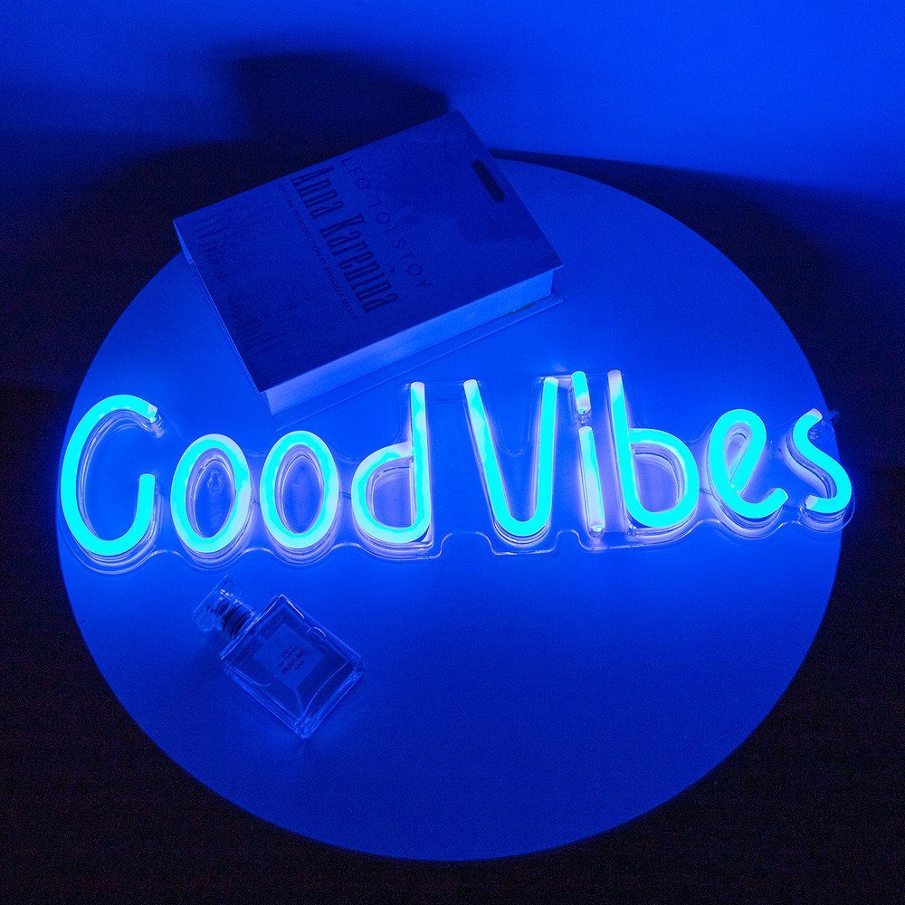 Rosnek LED Dekolicht Neon Lampe,Rose Ananas OPEN Good Vibes,Schlafzimmer Na günstig online kaufen