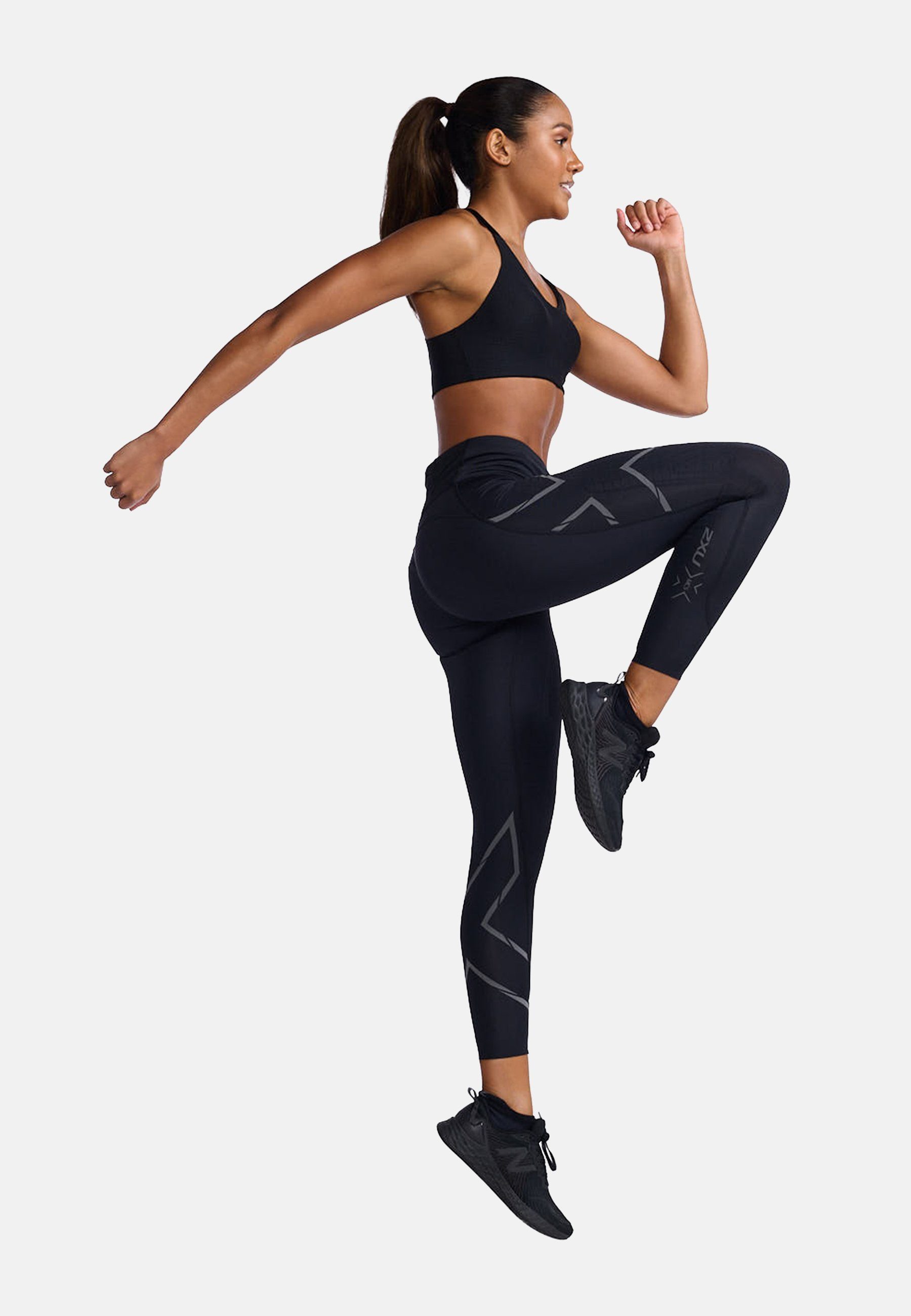 2xU Lauftights Light Speed Mid-Rise Comp (1-tlg)