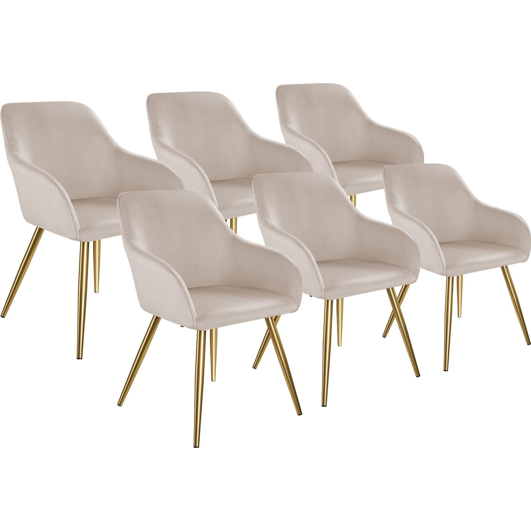tectake Esszimmerstuhl Marilyn (Set., 6 St), günstig online kaufen