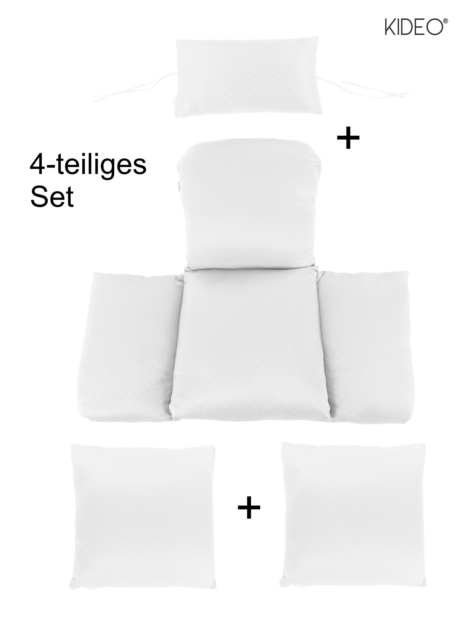 KIDEO Sitzkissen Rautenkissen Diamond Pattern, 4-teiliges Kissenset für Hän günstig online kaufen