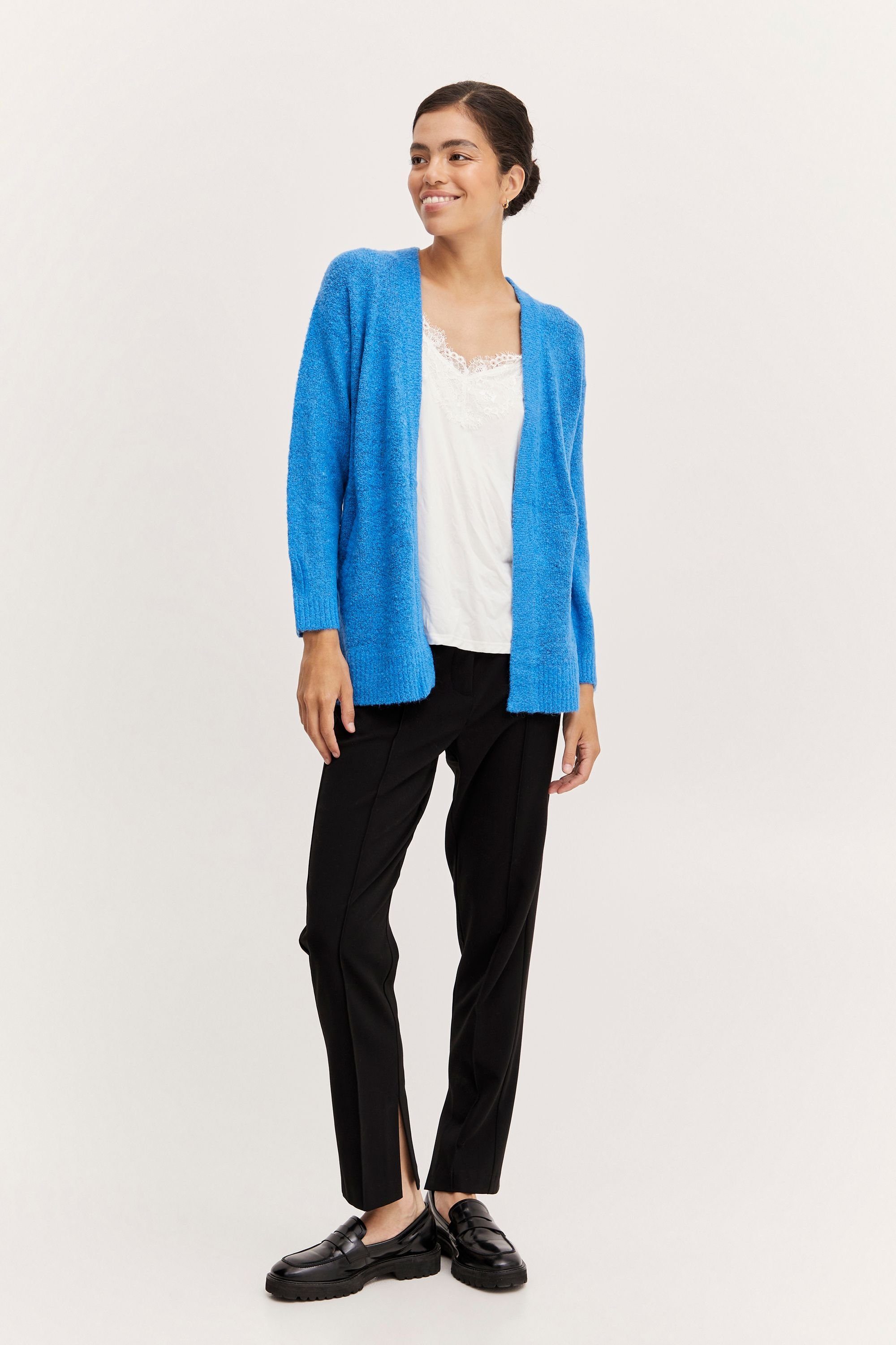 Blue SHORT BYMIRELLE CARDIGAN French (1841401) 2 Melange Cardigan 20808618 b.young