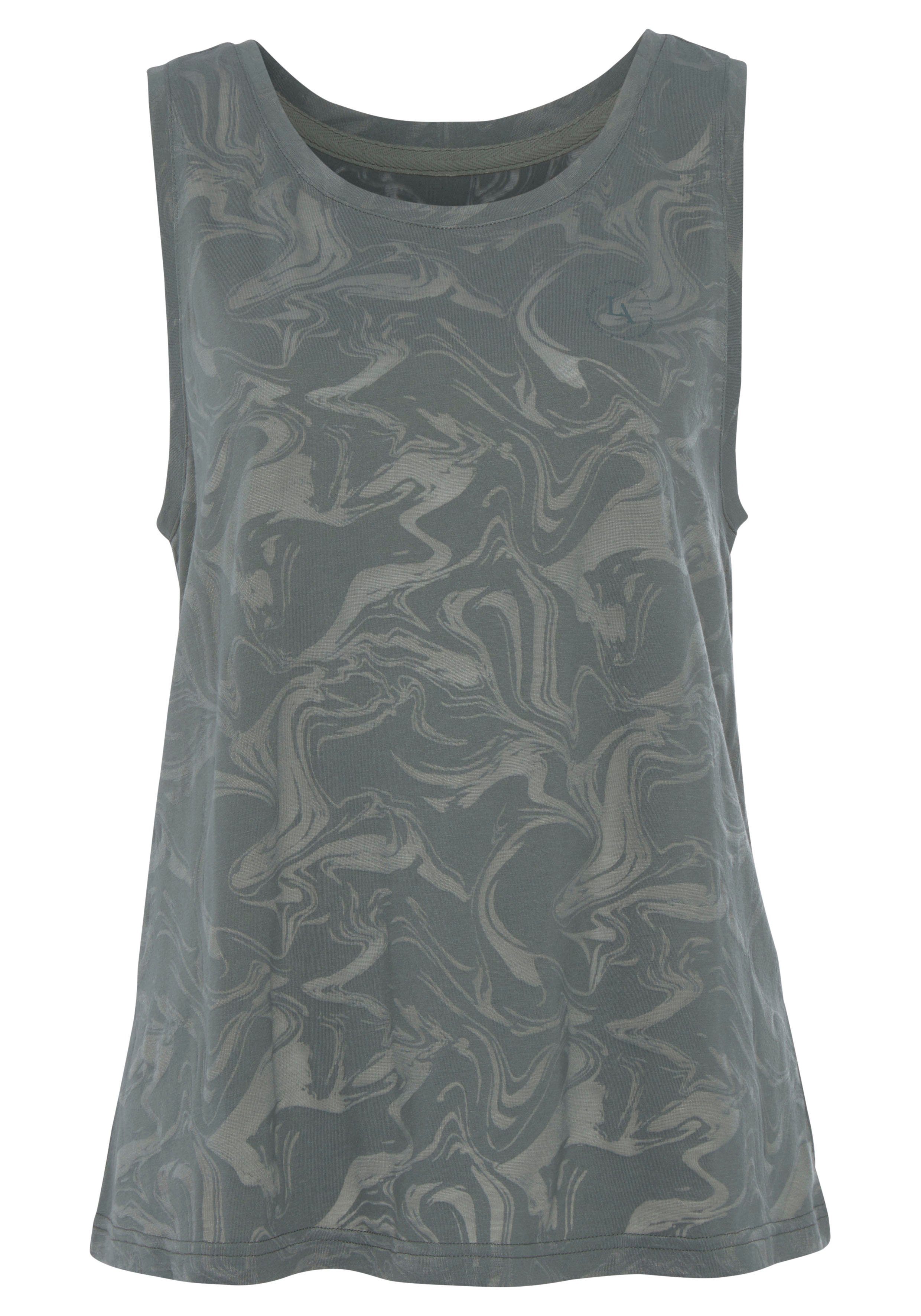 LASCANA ACTIVE Funktionsshirt Sportshirt mit Rundhalsausschnitt und Logodru günstig online kaufen