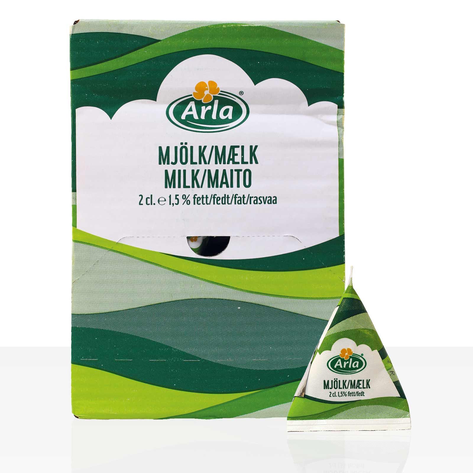 Arla Milch-Portion 1,5% Fett, im Displaykarton