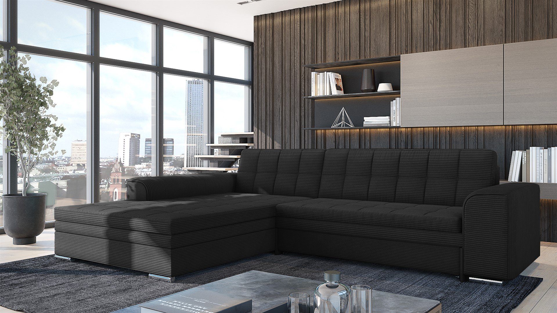 Fun Möbel Ecksofa Sofa SARRA Ottomane günstig online kaufen