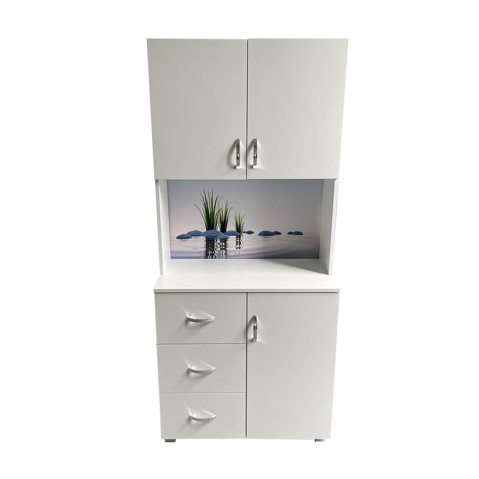HTI-Living Mehrzweckschrank Schrank mit bedruckter Rückwand günstig online kaufen