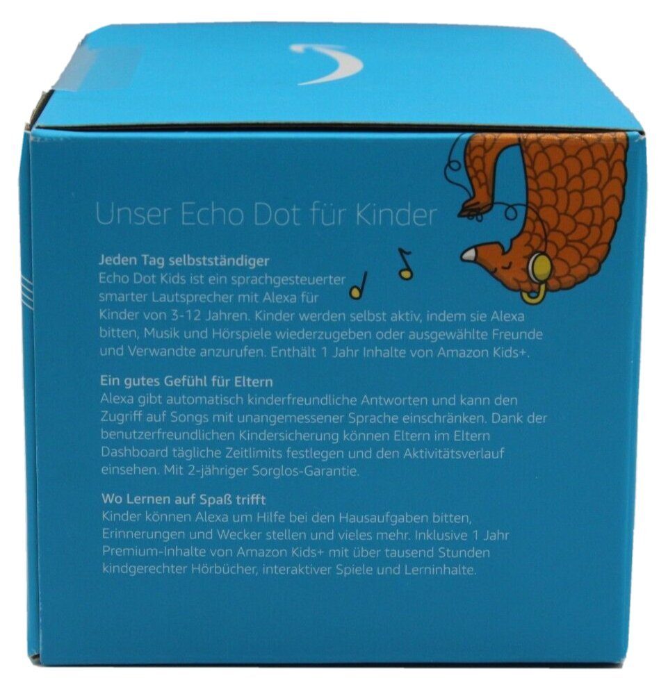 Amazon Echo Dot Kids 5. Generation Eulen Design 2022 Lautsprecher Smart Speaker (Bluetooth, WLAN (WiFi), Alexa hervorragende Klangqualität Kindgerecht)
