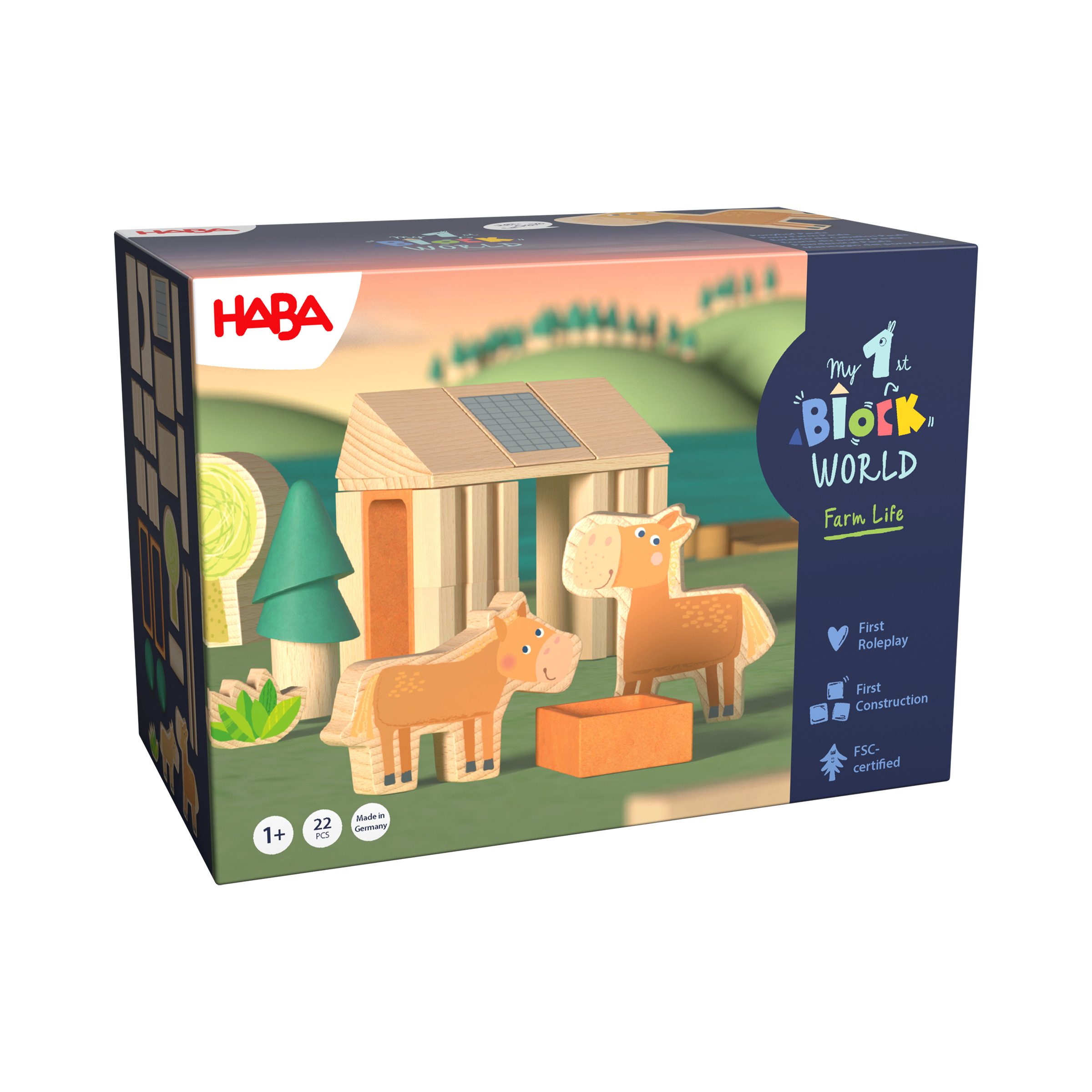 Haba My 1st Block World – Ponyhof Paula Spielbausteine
