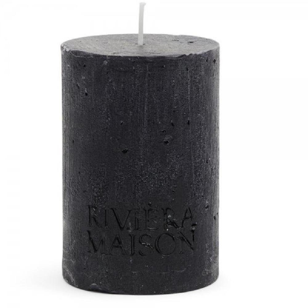 Rivièra Maison Stumpenkerze Rivièra Maison Pillar Candle Rustic black,  Stumpenkerze