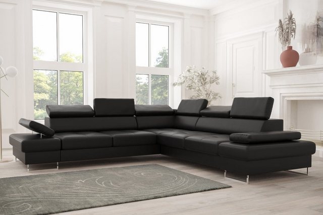 Friderik-EU Ecksofa Echtes Leder GALAXY MAX Ledersofa 280×280 Schlaffunktio günstig online kaufen