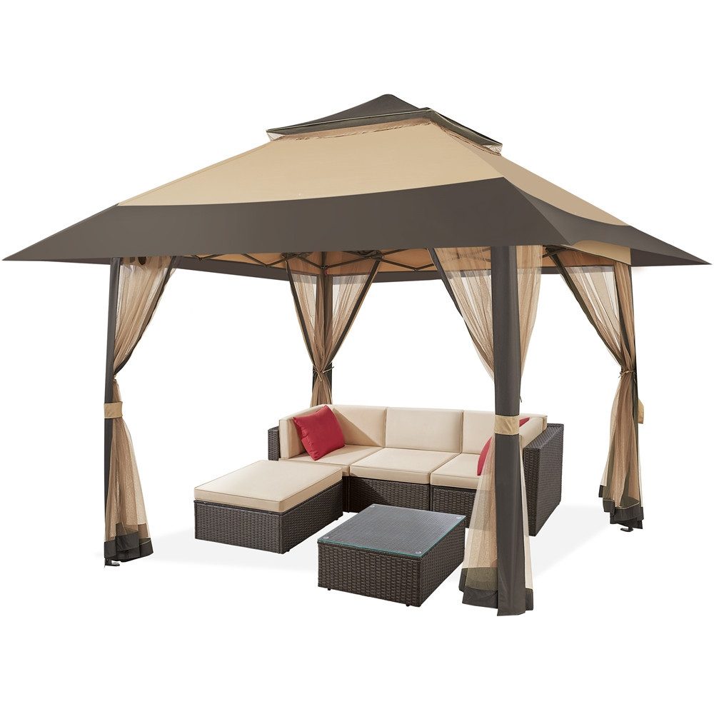 Yaheetech Faltpavillon 3,3x3,3 m/ 4x4m, mit günstig online kaufen